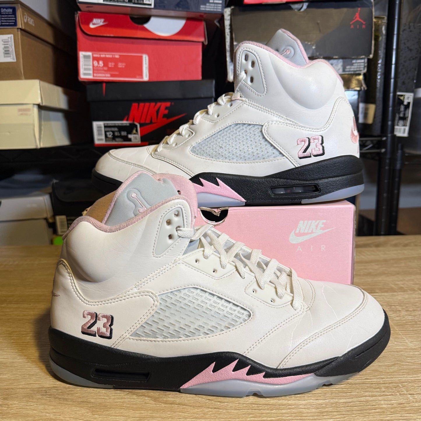 Size 13 - AJ 5 Retro Medium Soft Pink