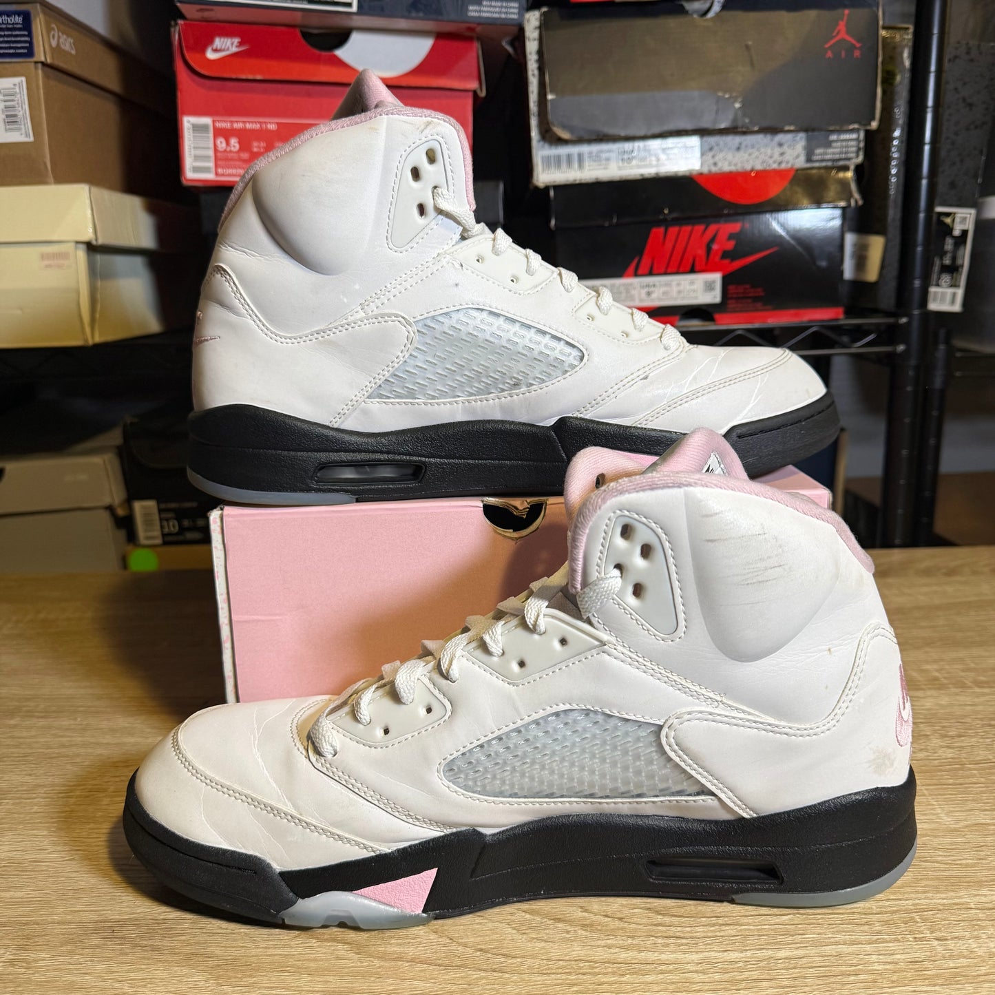 Size 13 - AJ 5 Retro Medium Soft Pink