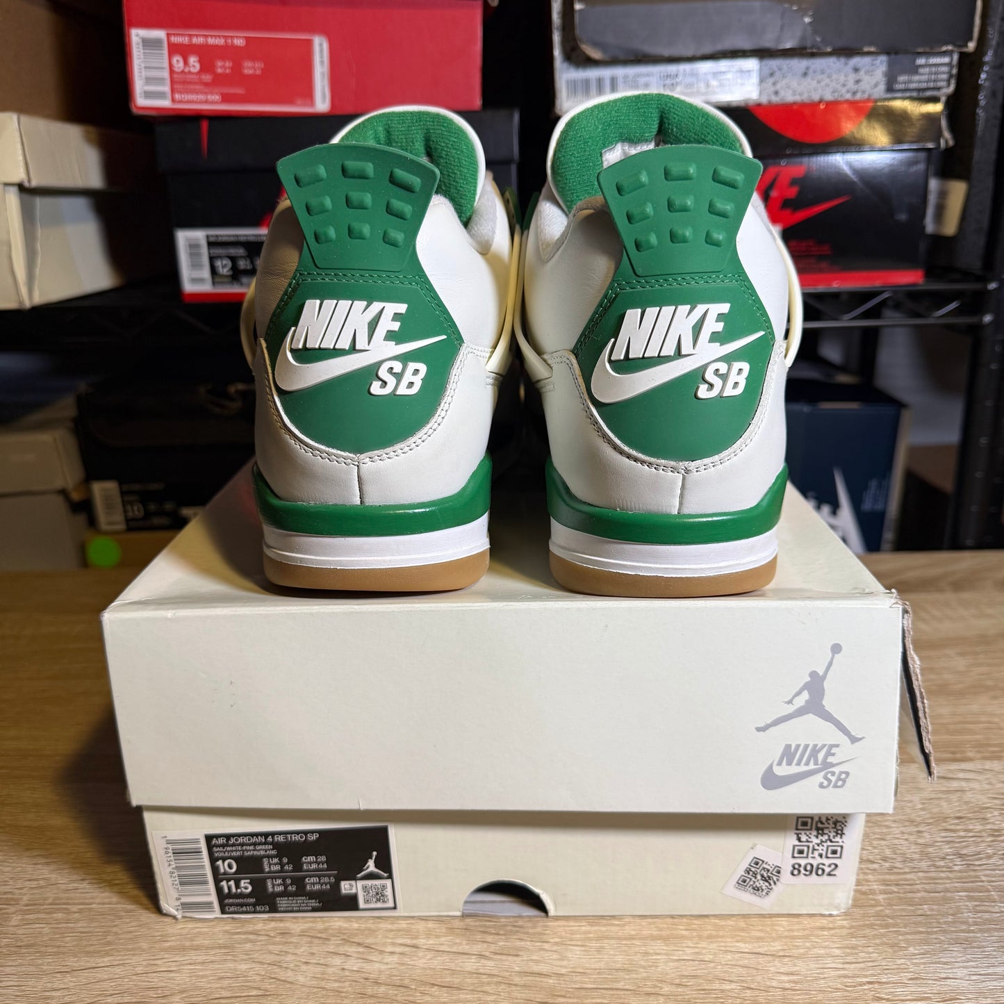 Size 10 – AJ 4 Pine Green SB