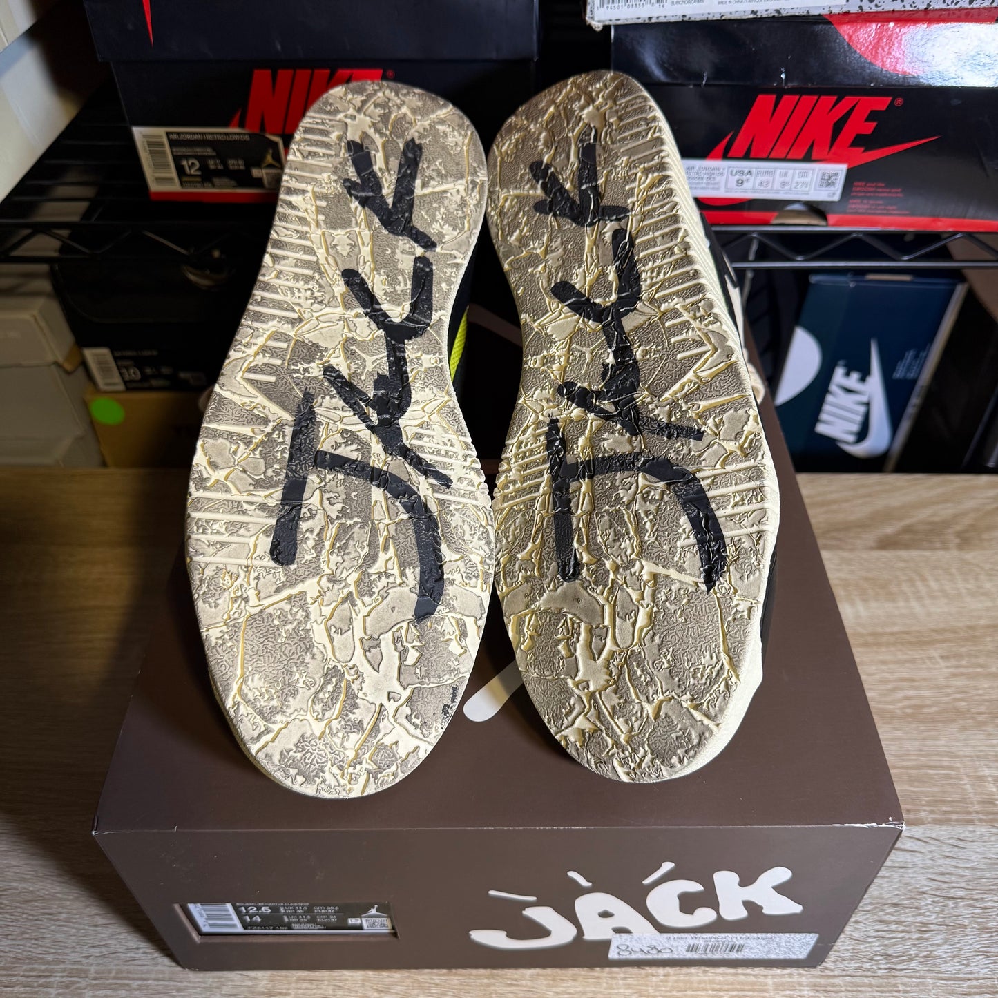 Size 12.5 - Travis Scott x AJ Jumpman Jack TR Bright Cactus