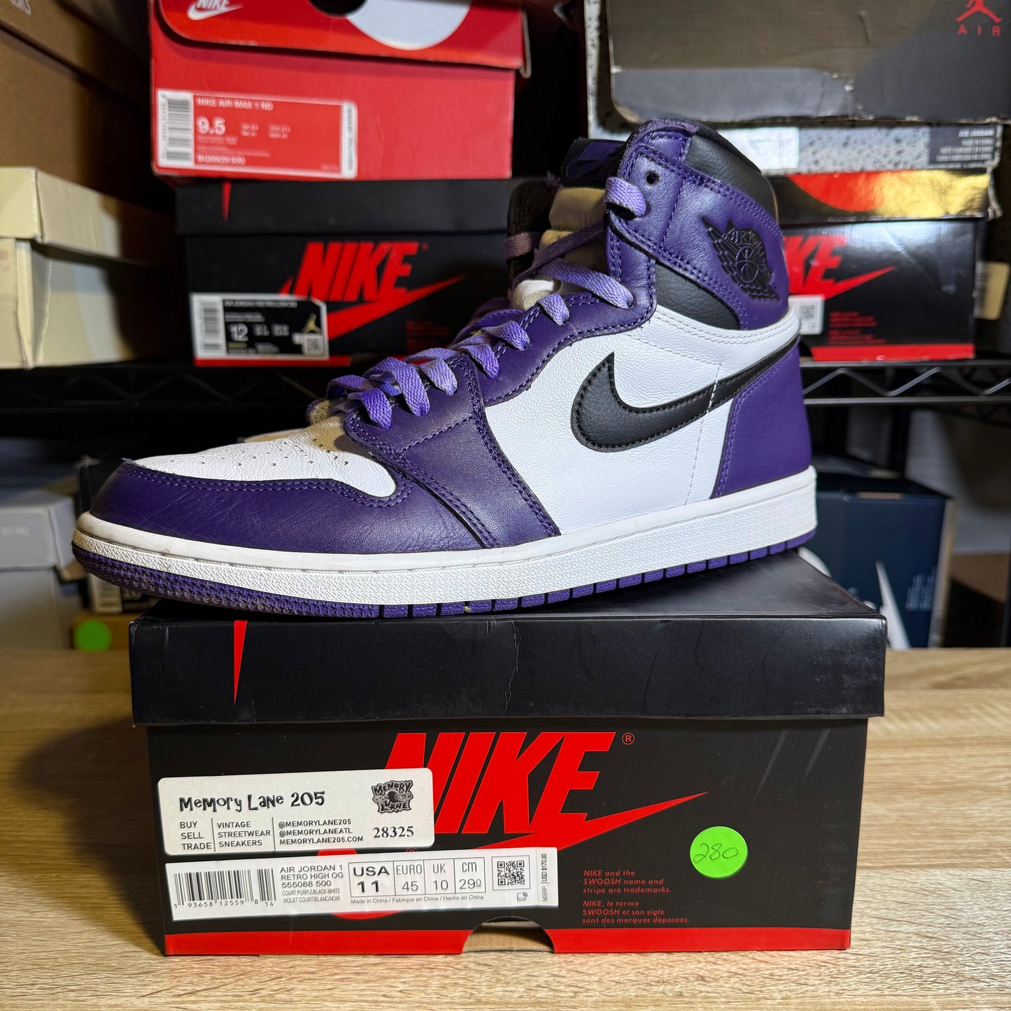 Size 11 - AJ 1 Retro OG High Court Purple 2.0