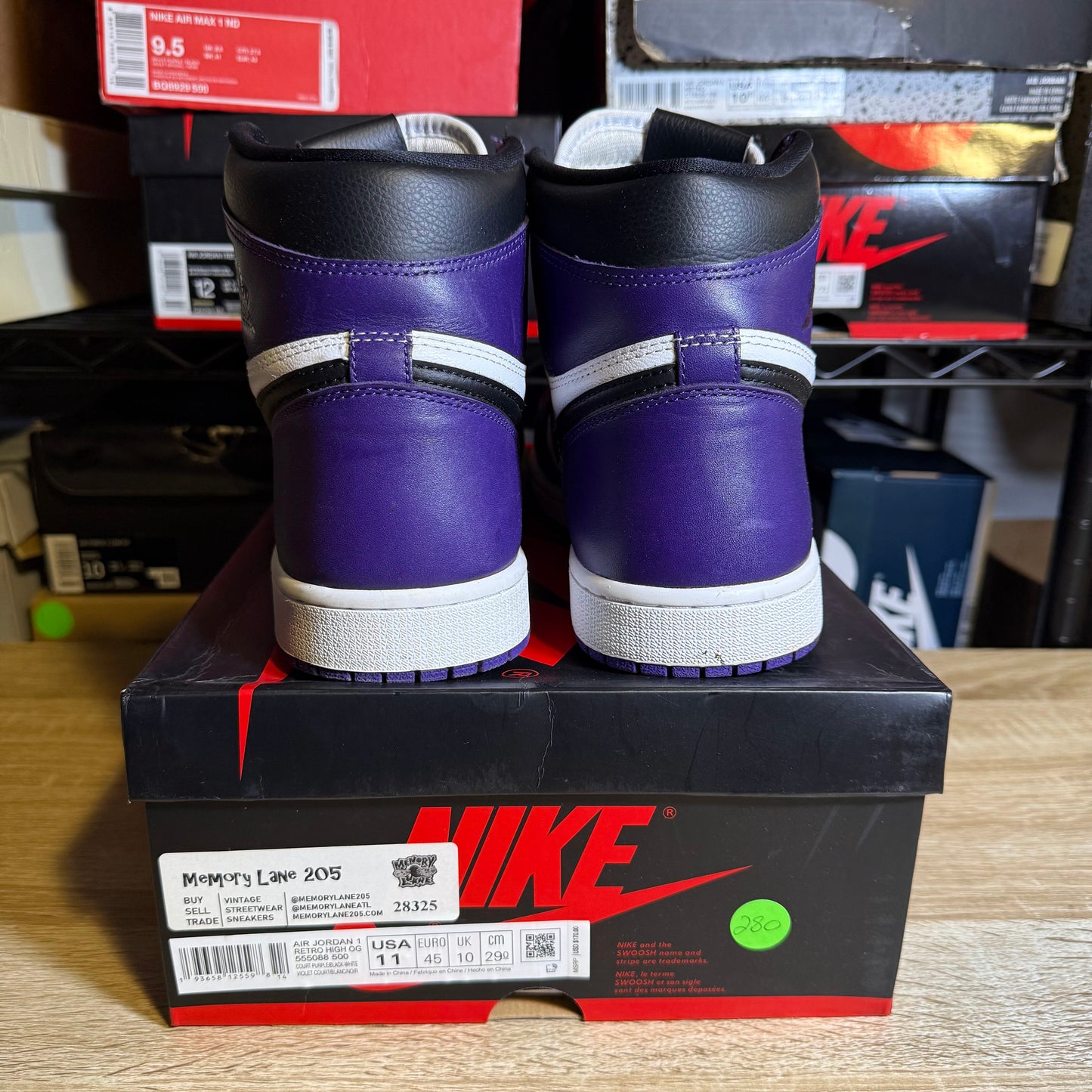 Size 11 - AJ 1 Retro OG High Court Purple 2.0