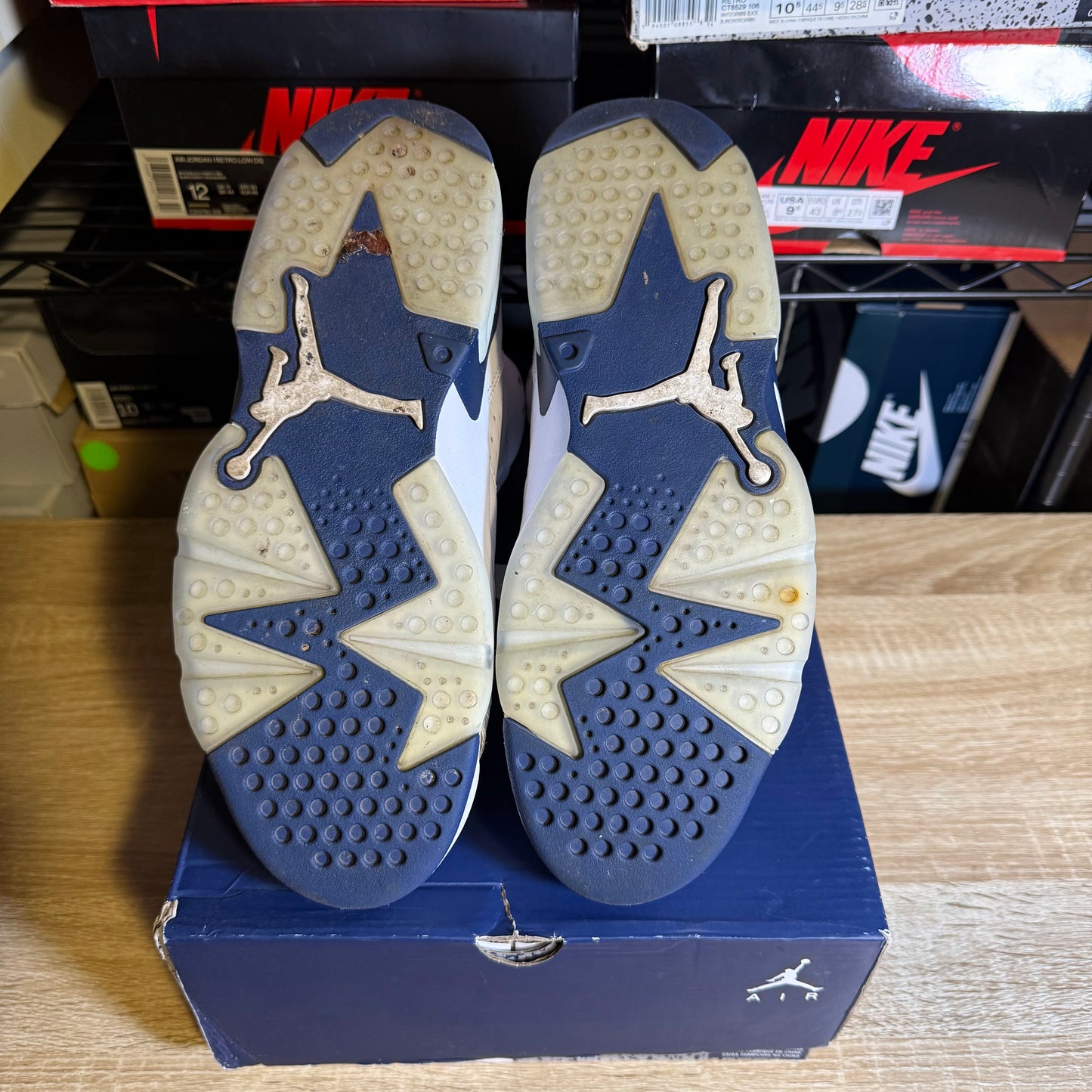 Size 10 - AJ 6 Retro Midnight Navy