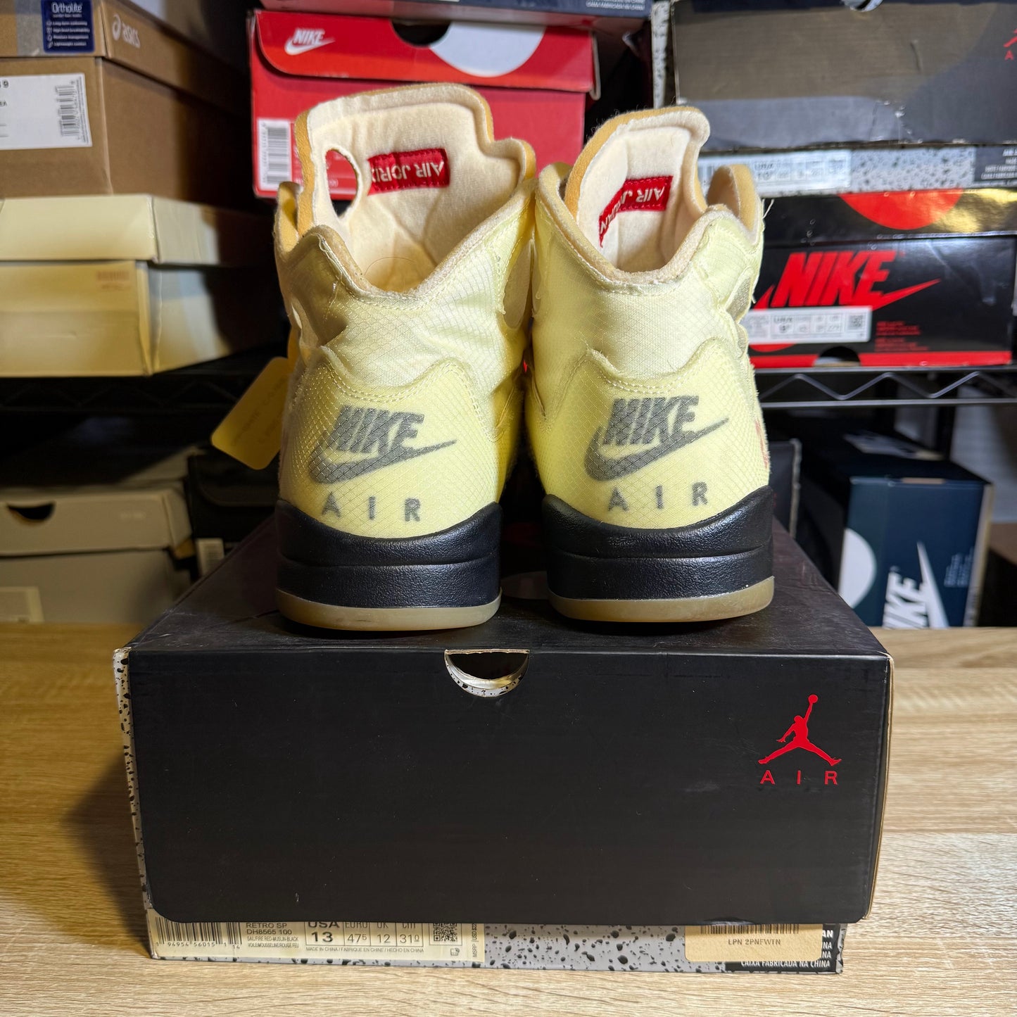 Size 12 - AJ 5 SP x Off-White Mid Sail