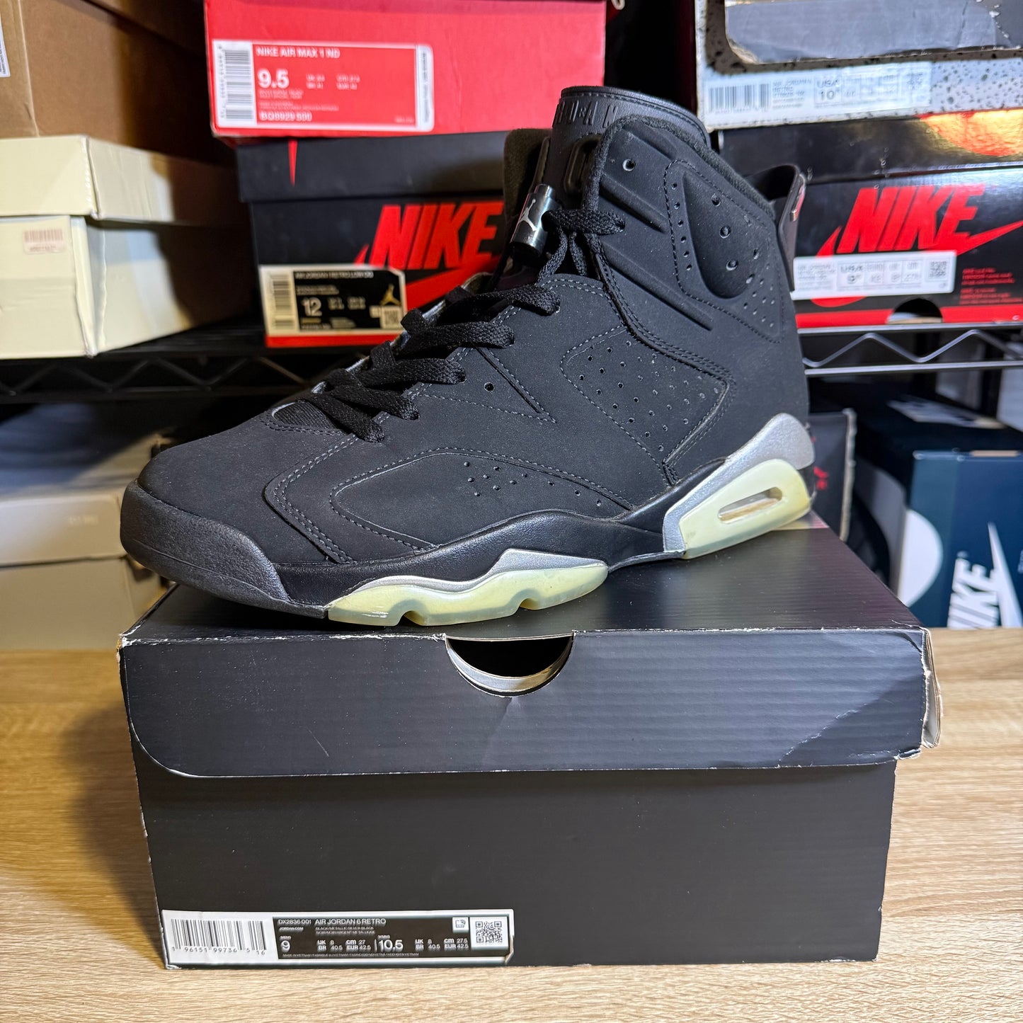 Size 9 - AJ 6 Retro Mid Chrome