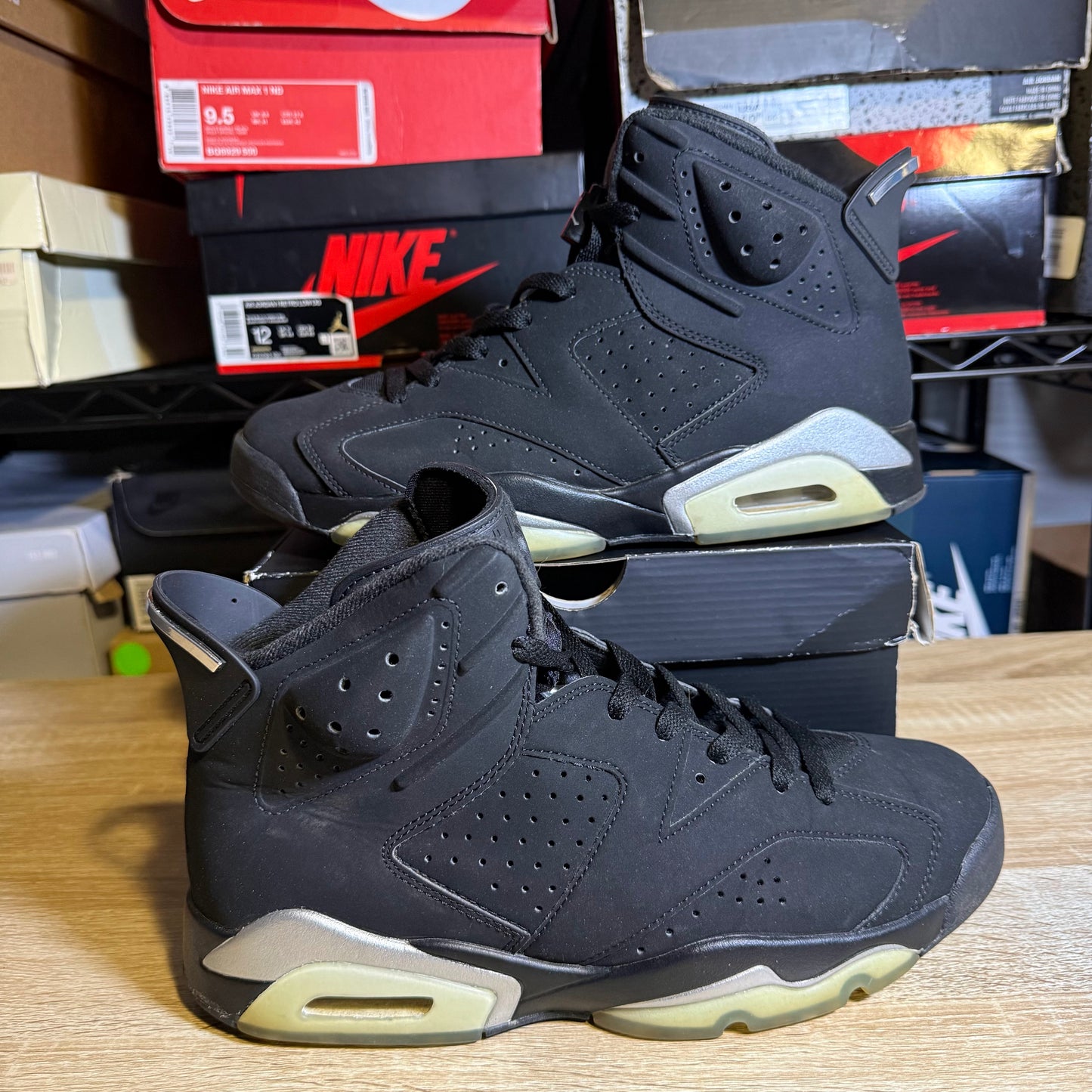 Size 9 - AJ 6 Retro Mid Chrome