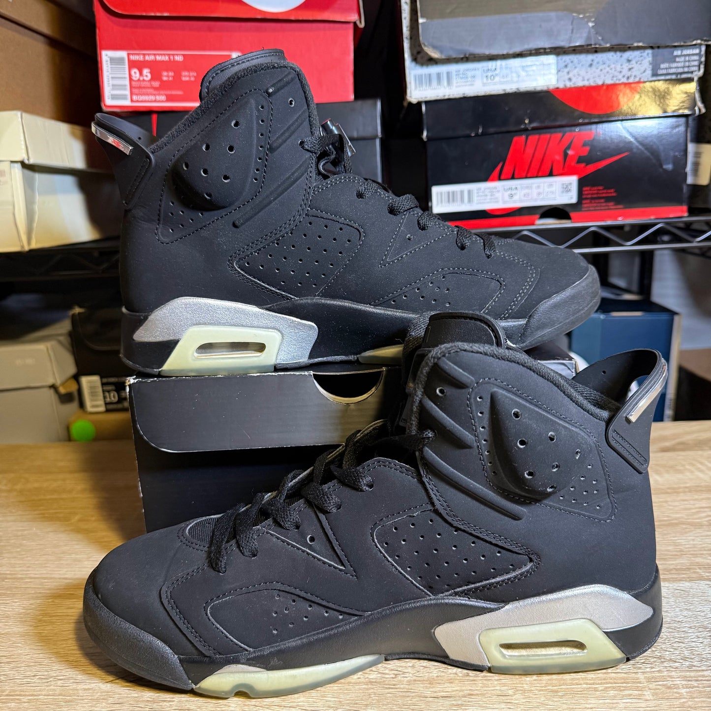 Size 9 - AJ 6 Retro Mid Chrome