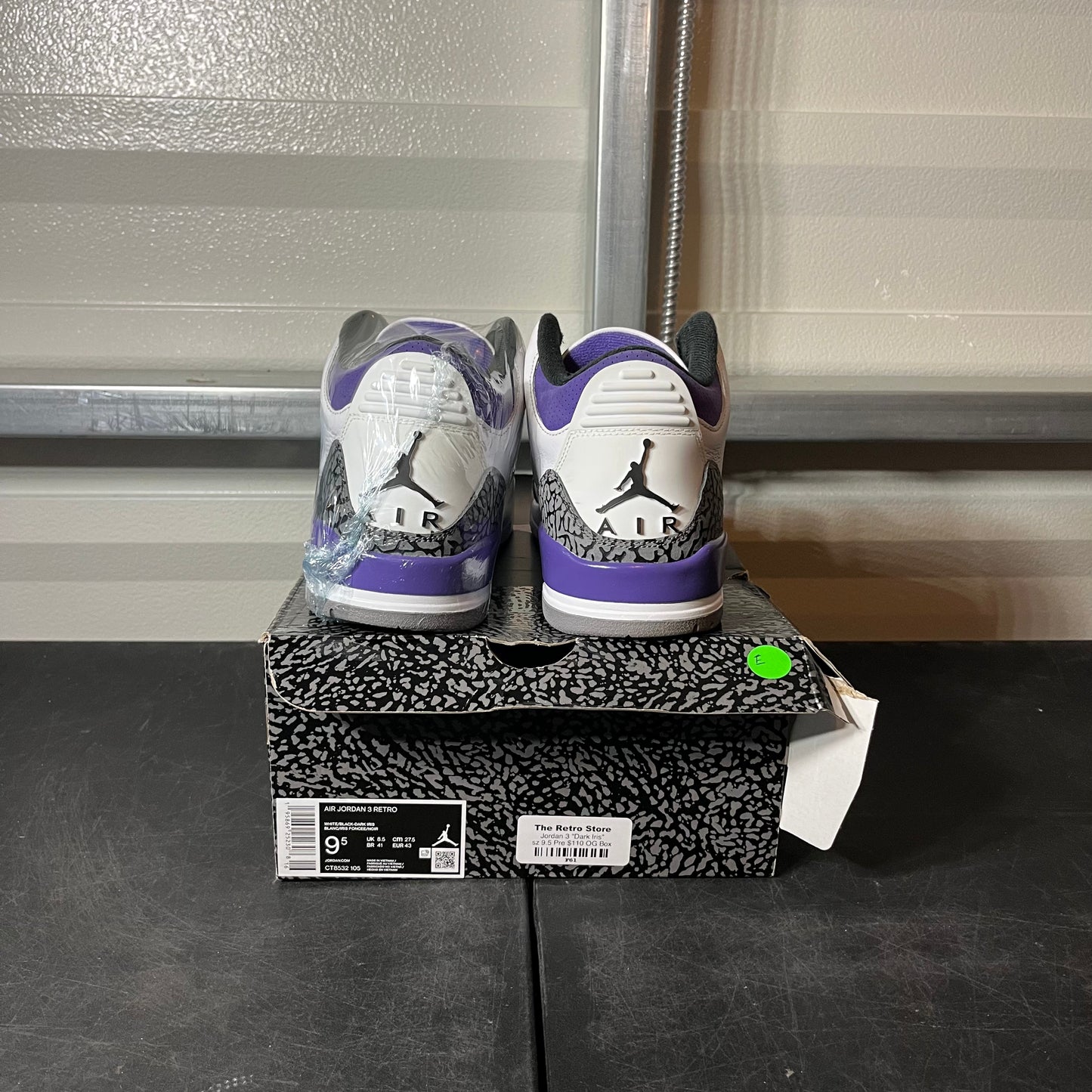 Size 9.5 - AJ 3 Dark Iris