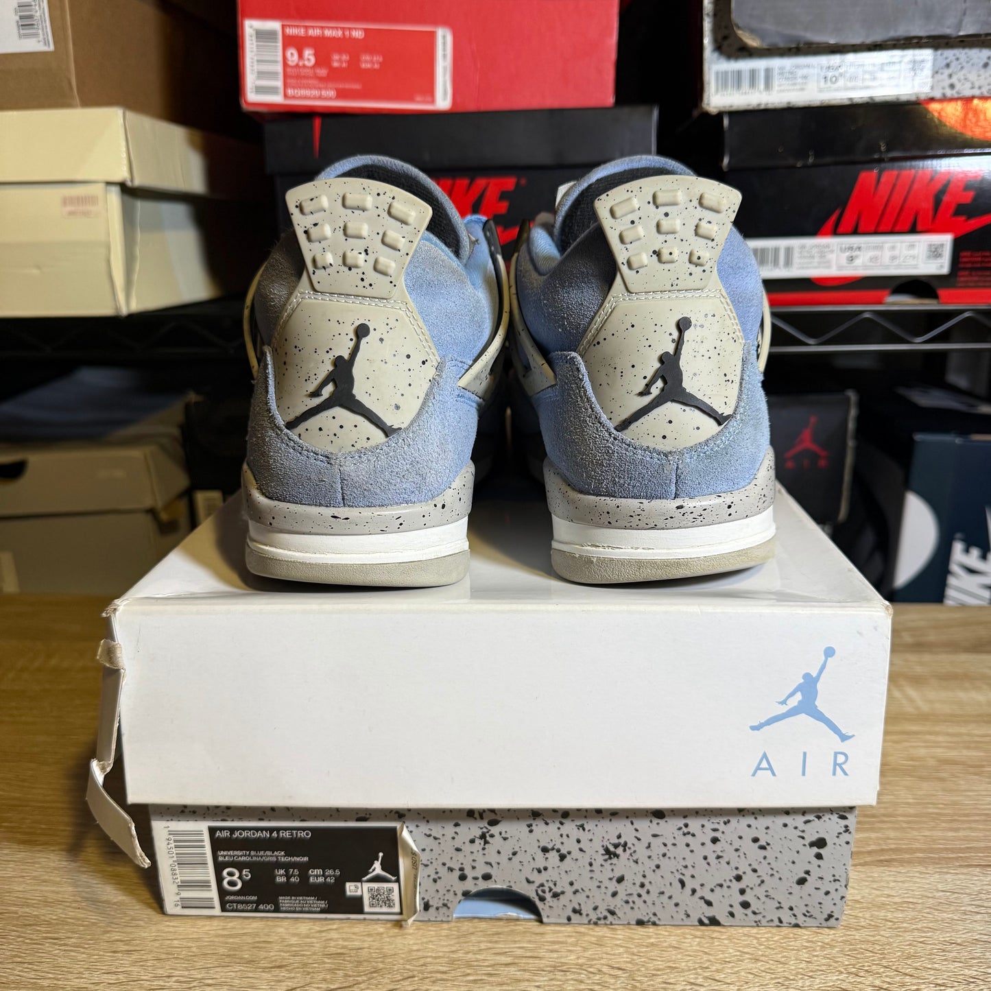 Size 8.5 - AJ 4 Retro Mid University Blue