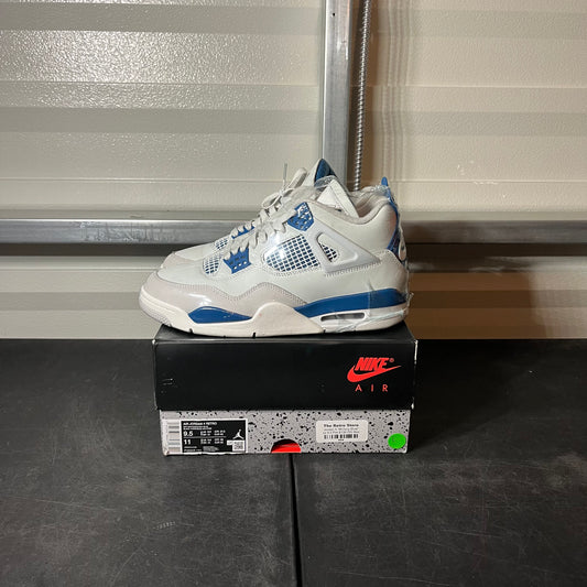 Size 9.5 - AJ 4 Military Blue