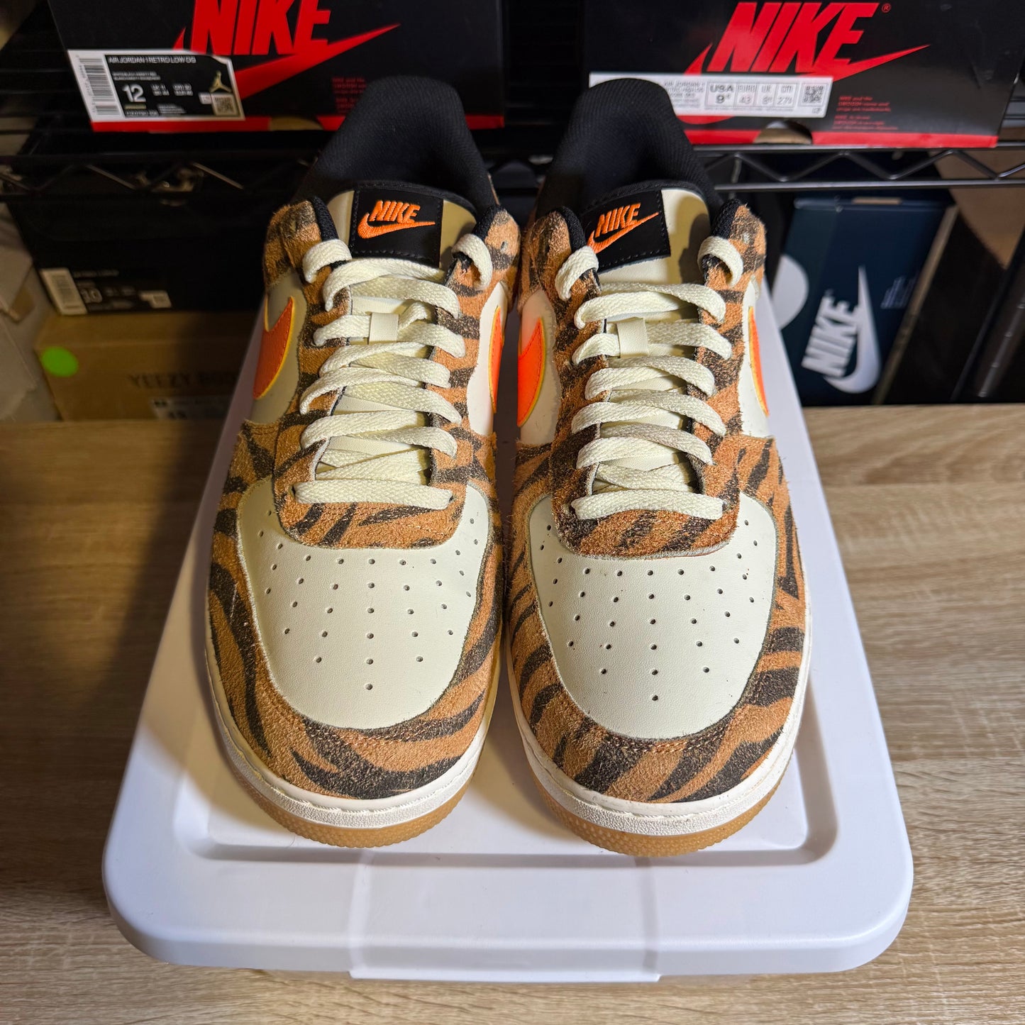 Size 13 - AF 1 Premium Low Daktari Stripes