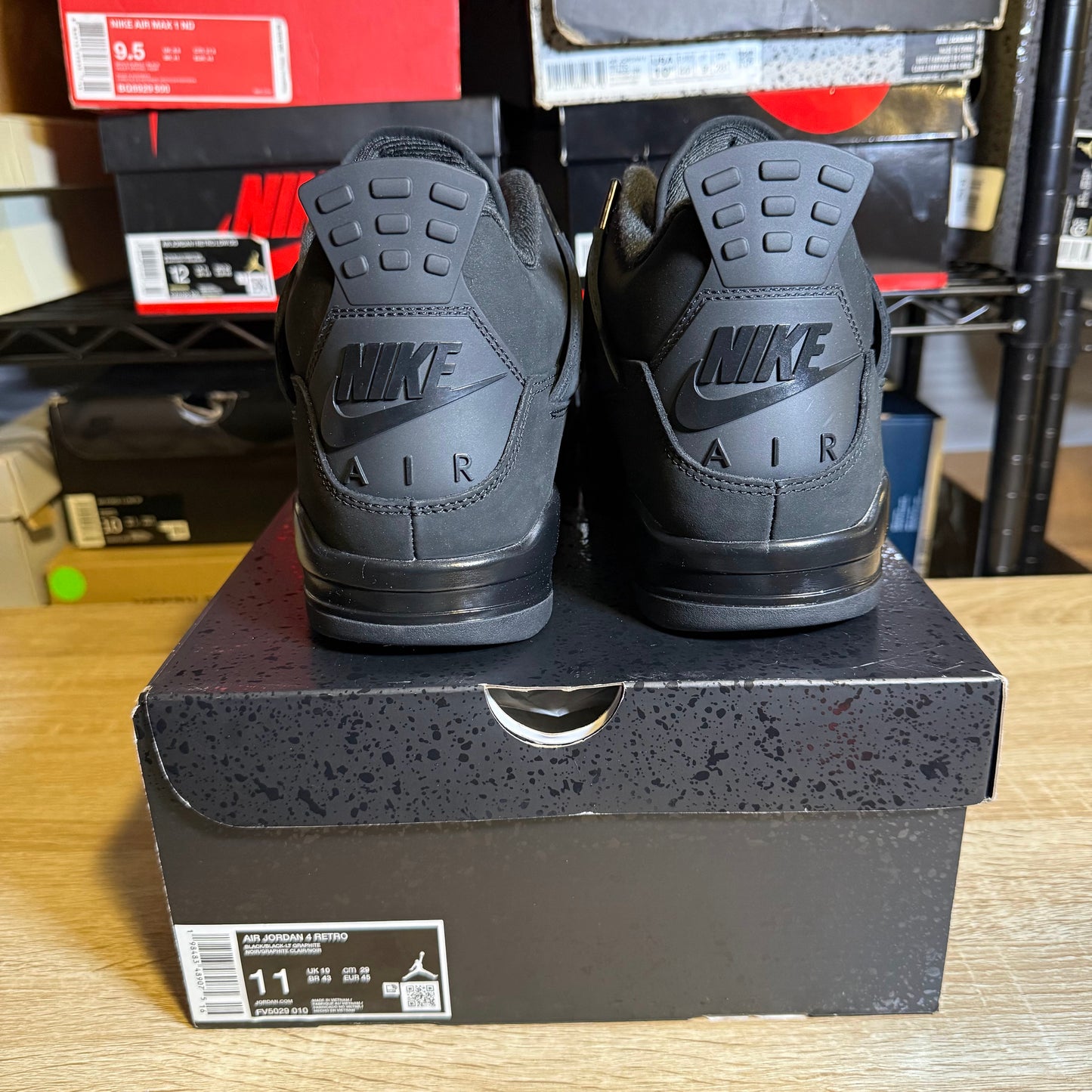 Size 11 - AJ 4 black Cat