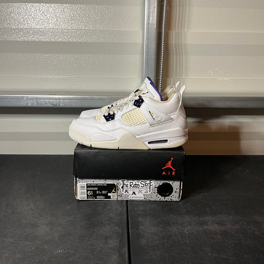 Size 6.5 - AJ 4 Purple Metallic