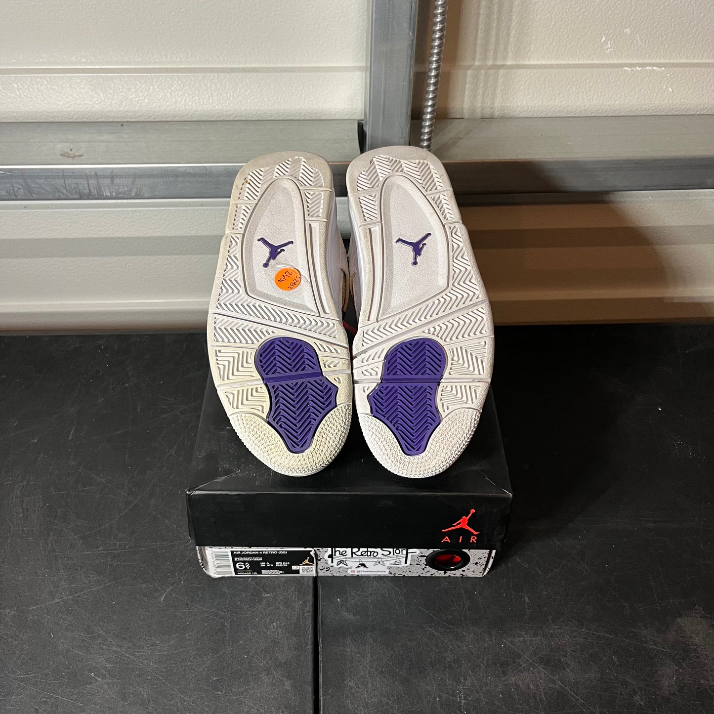Size 6.5 - AJ 4 Purple Metallic