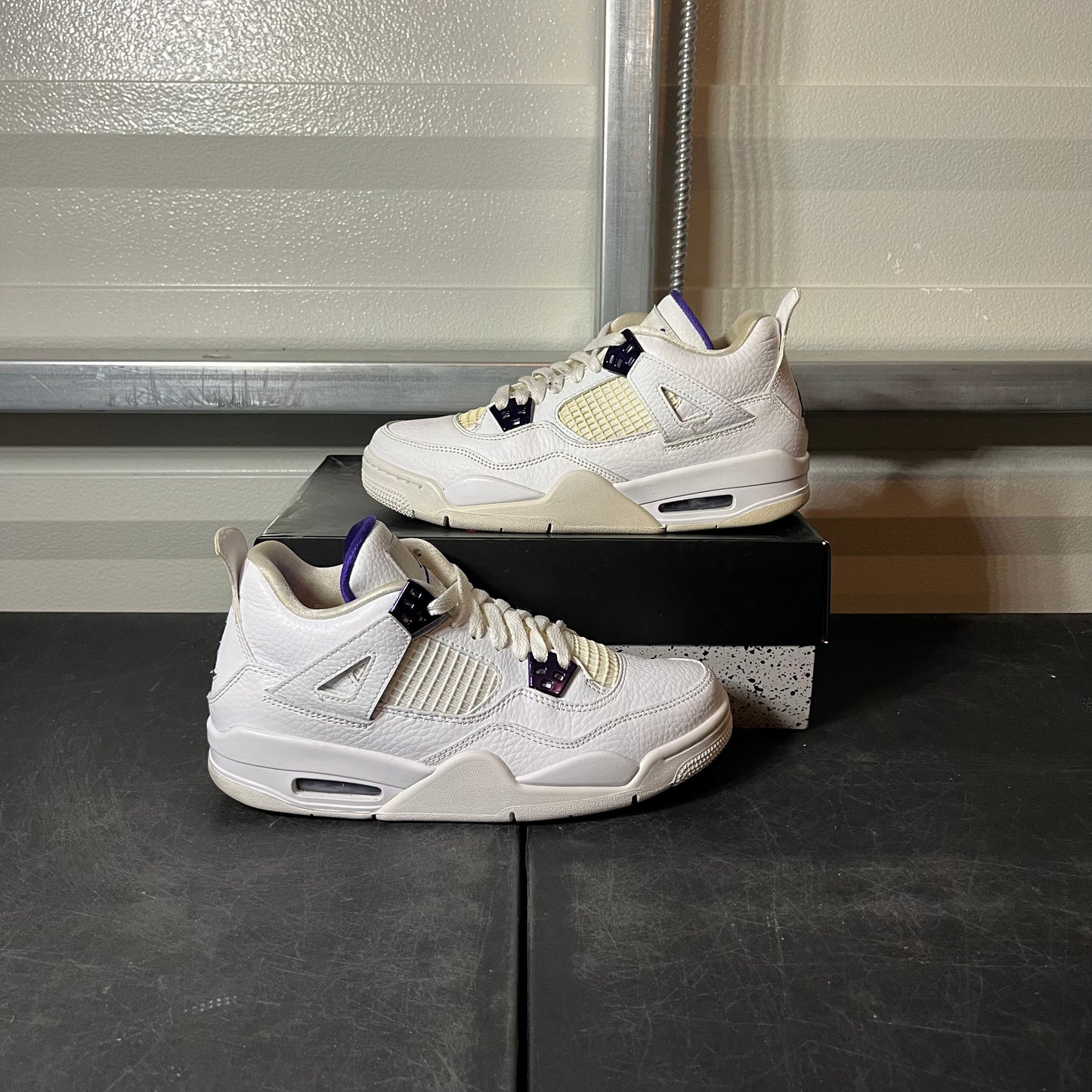 Size 6.5 - AJ 4 Purple Metallic