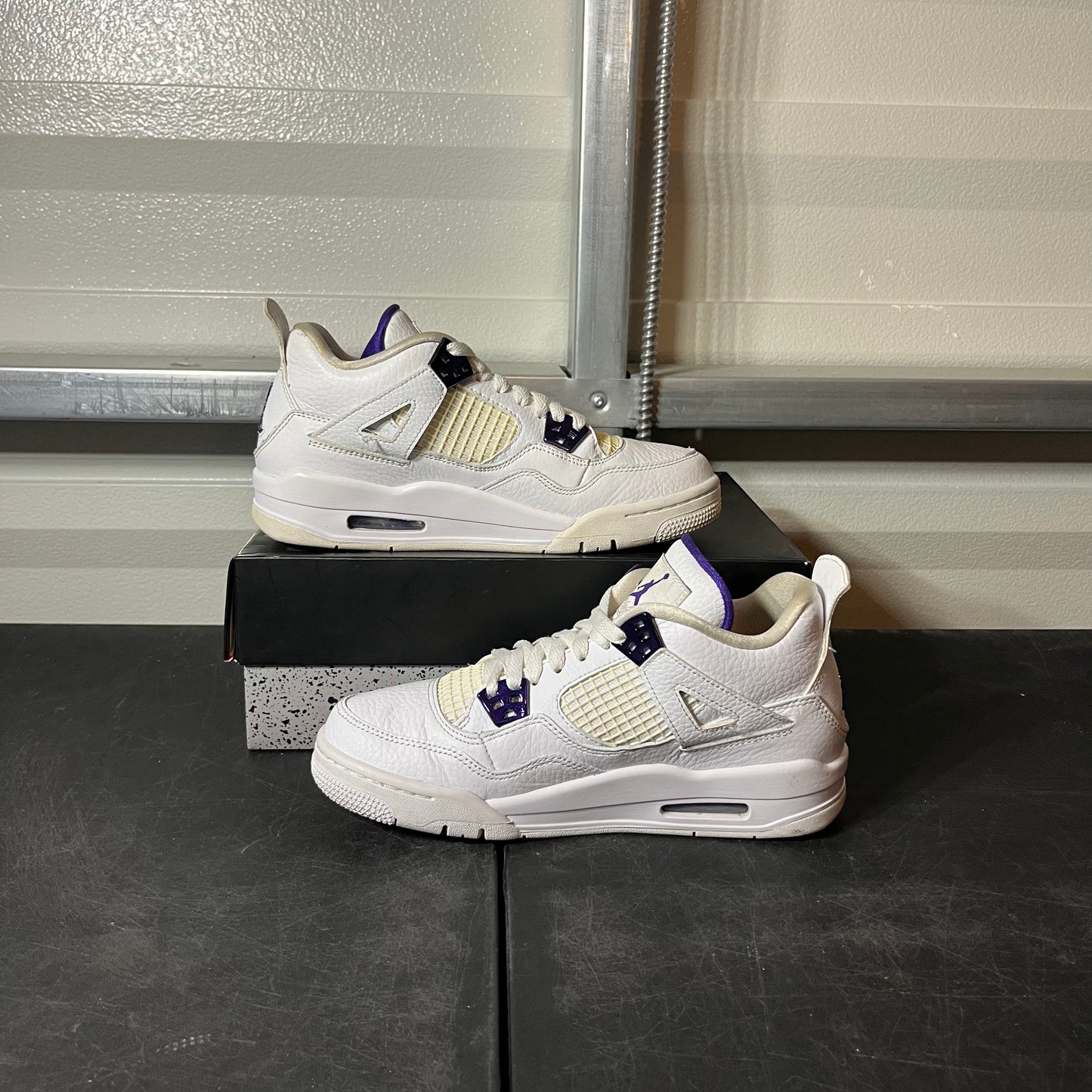 Size 6.5 - AJ 4 Purple Metallic