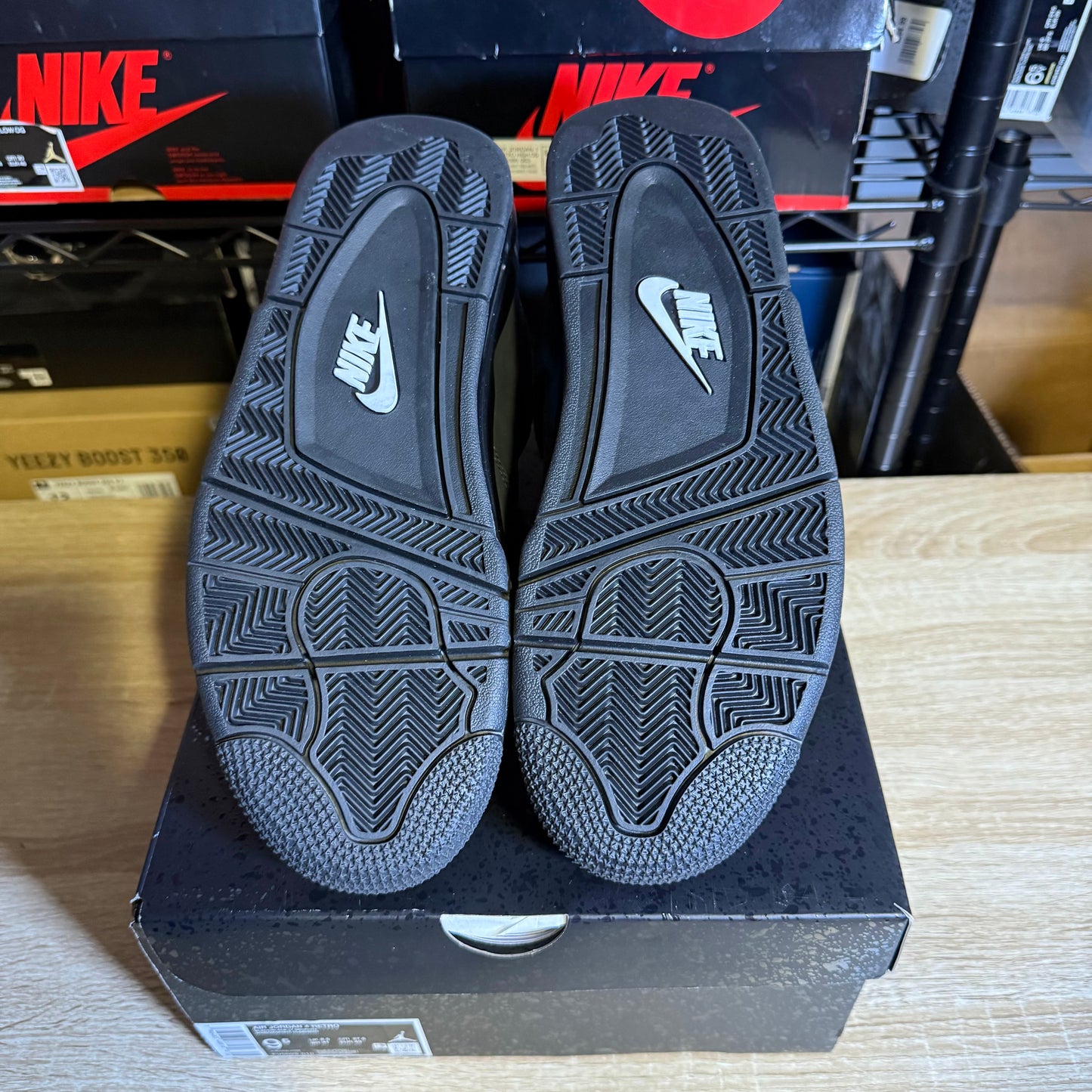 Size 9.5 - AJ 4 Black Cat