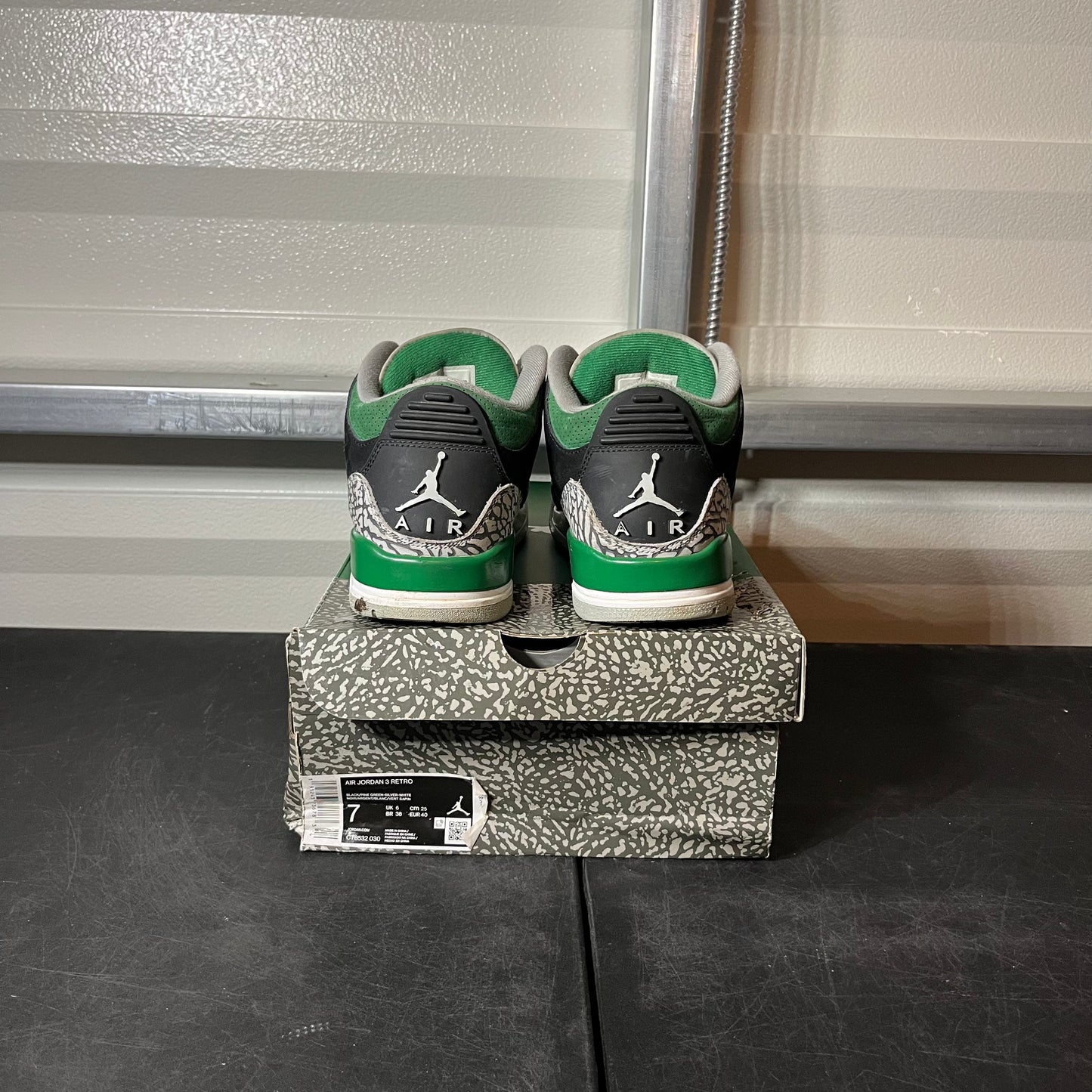 Size 7 - AJ 3 Pine Green