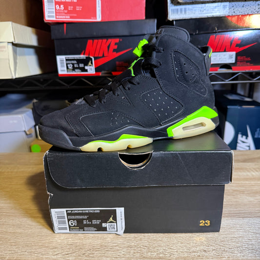 Size 6.5Y - AJ 6 Electric Green