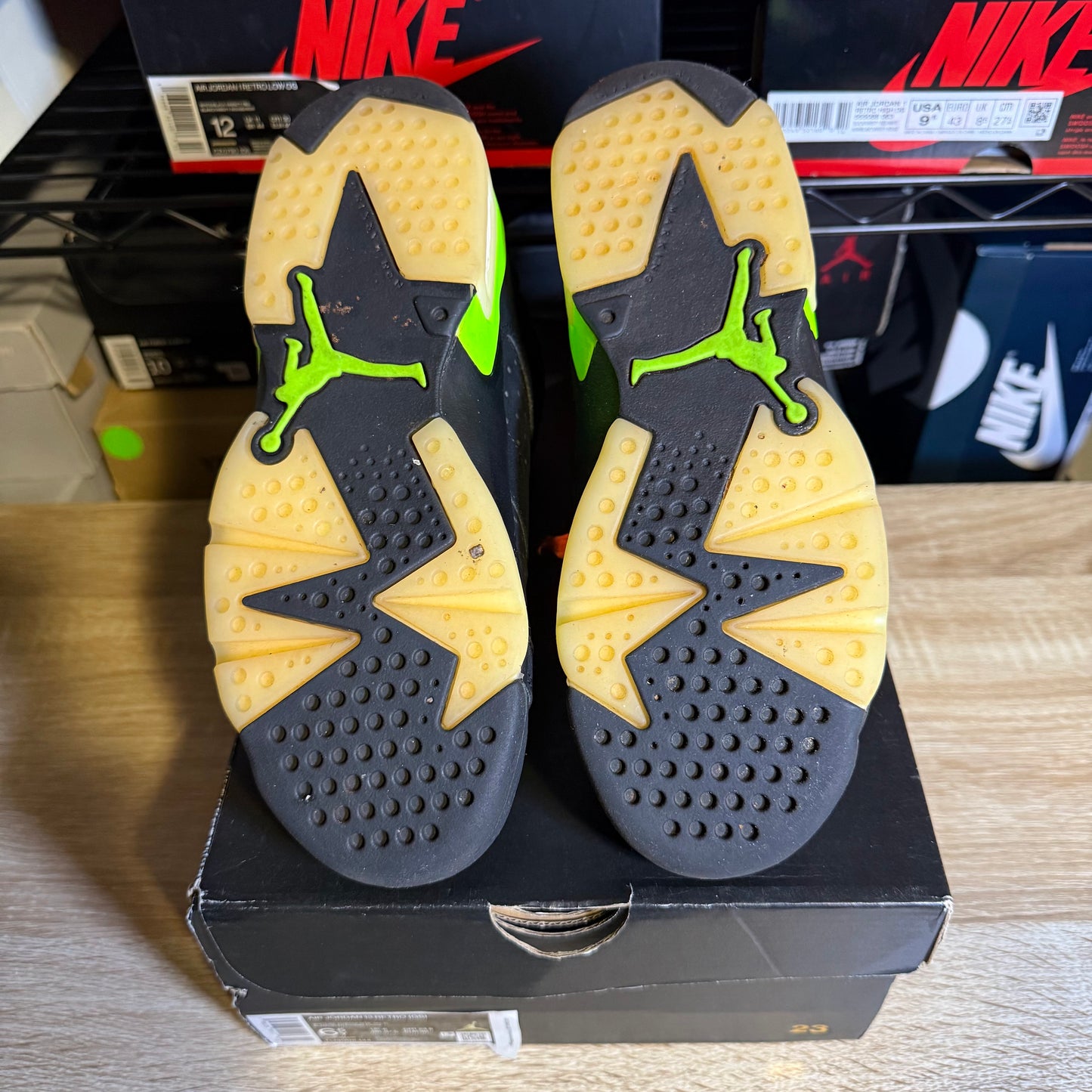 Size 6.5Y - AJ 6 Electric Green