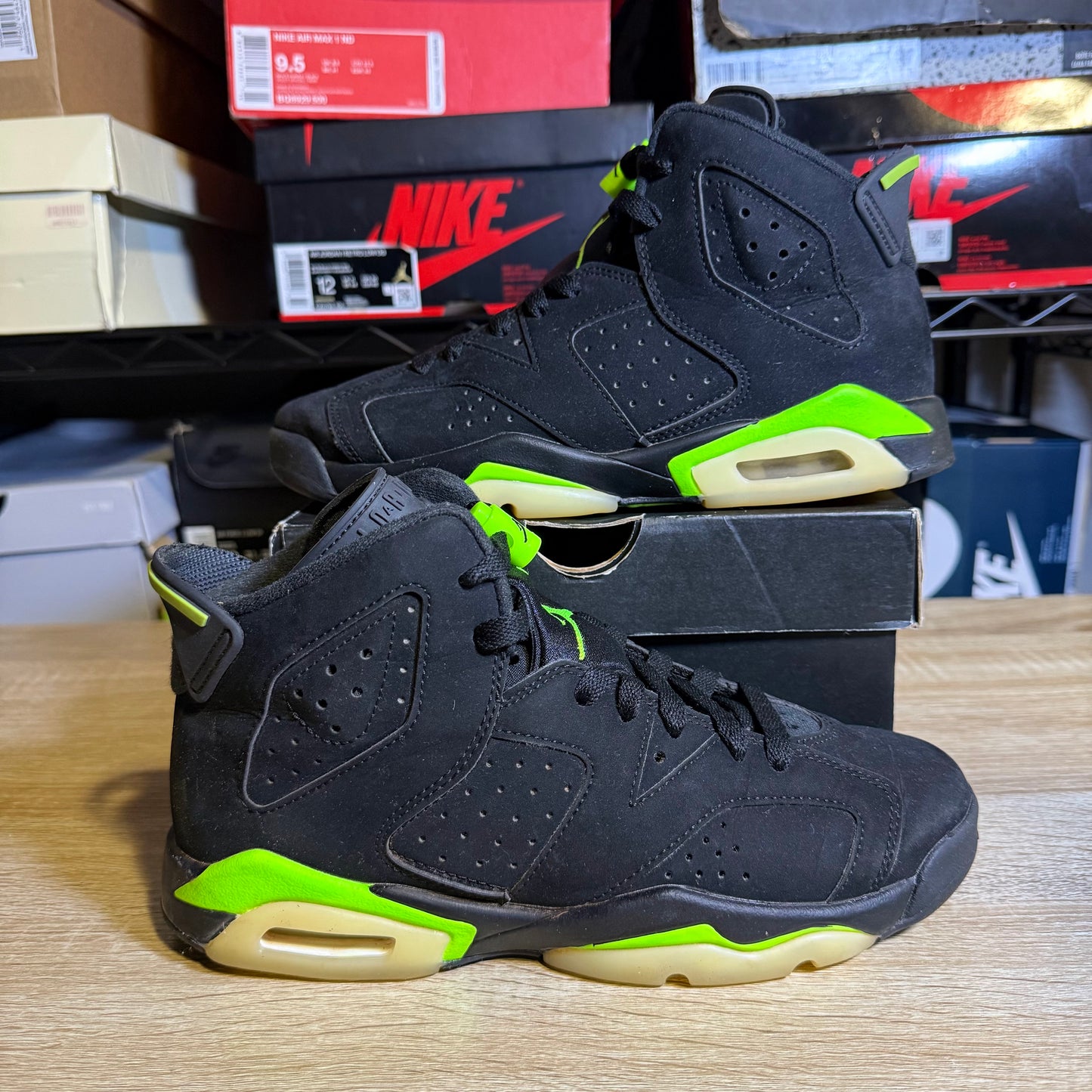 Size 6.5Y - AJ 6 Electric Green