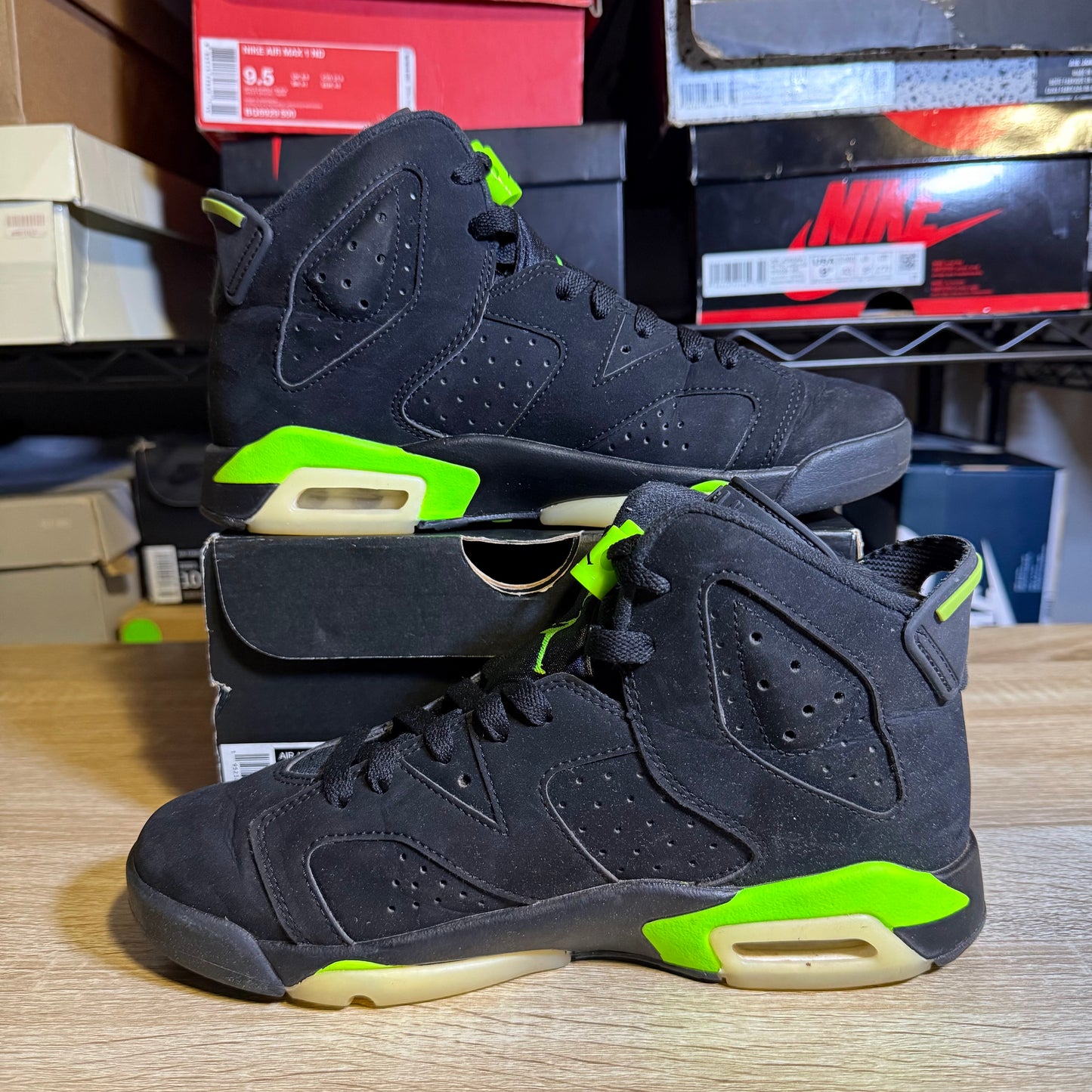 Size 6.5Y - AJ 6 Electric Green