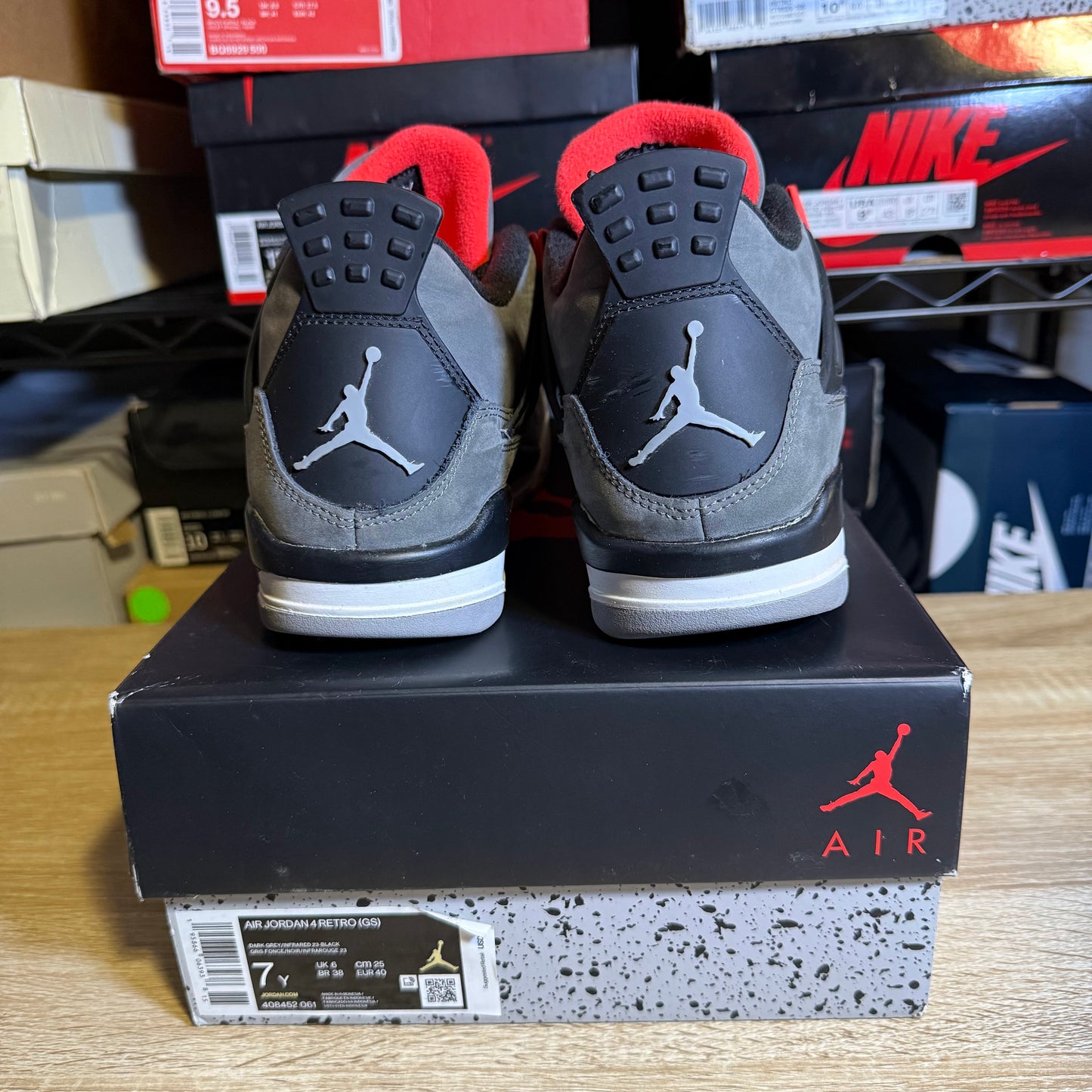 Size 7Y - AJ 4 Infrared
