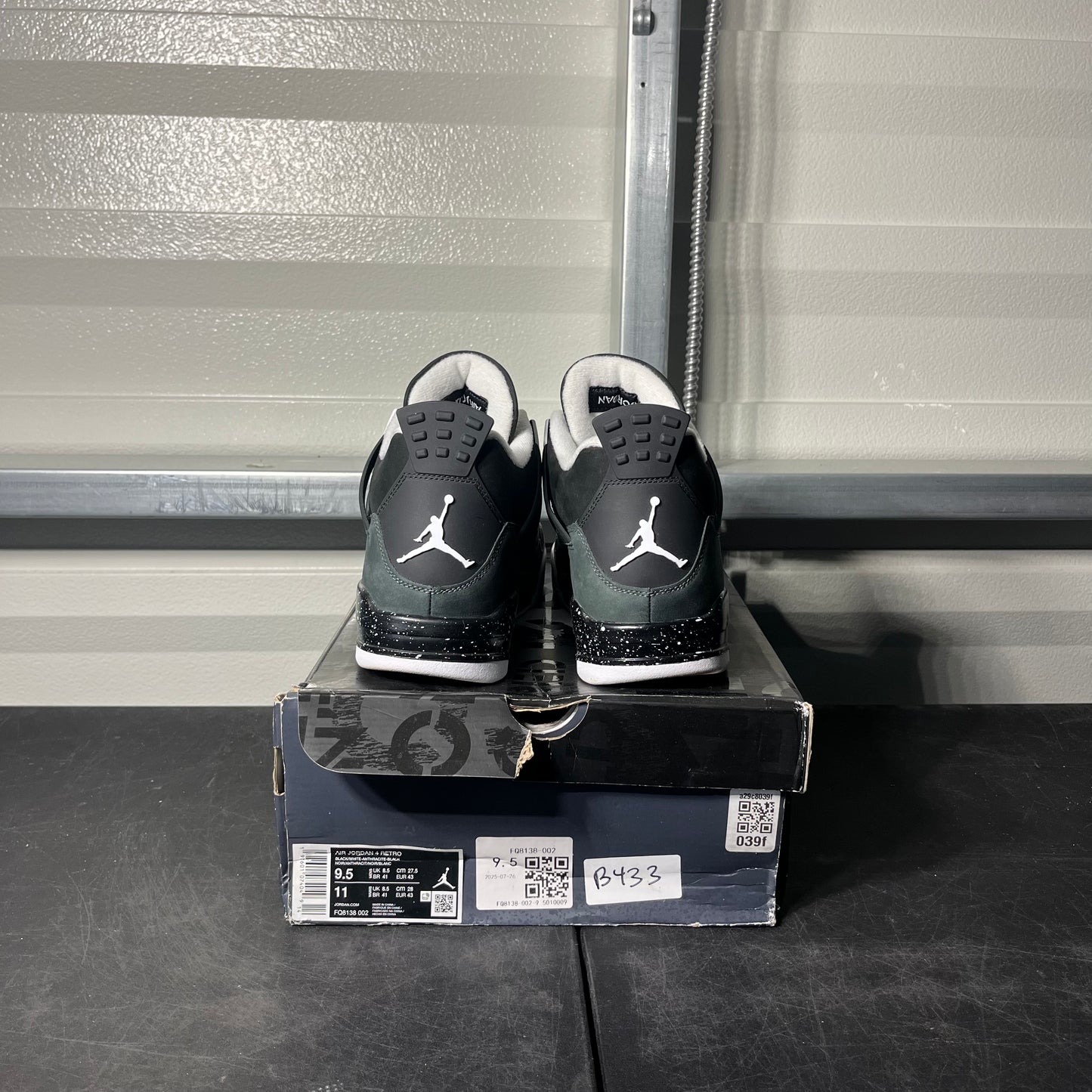 Size 9.5 - AJ 4 Fear