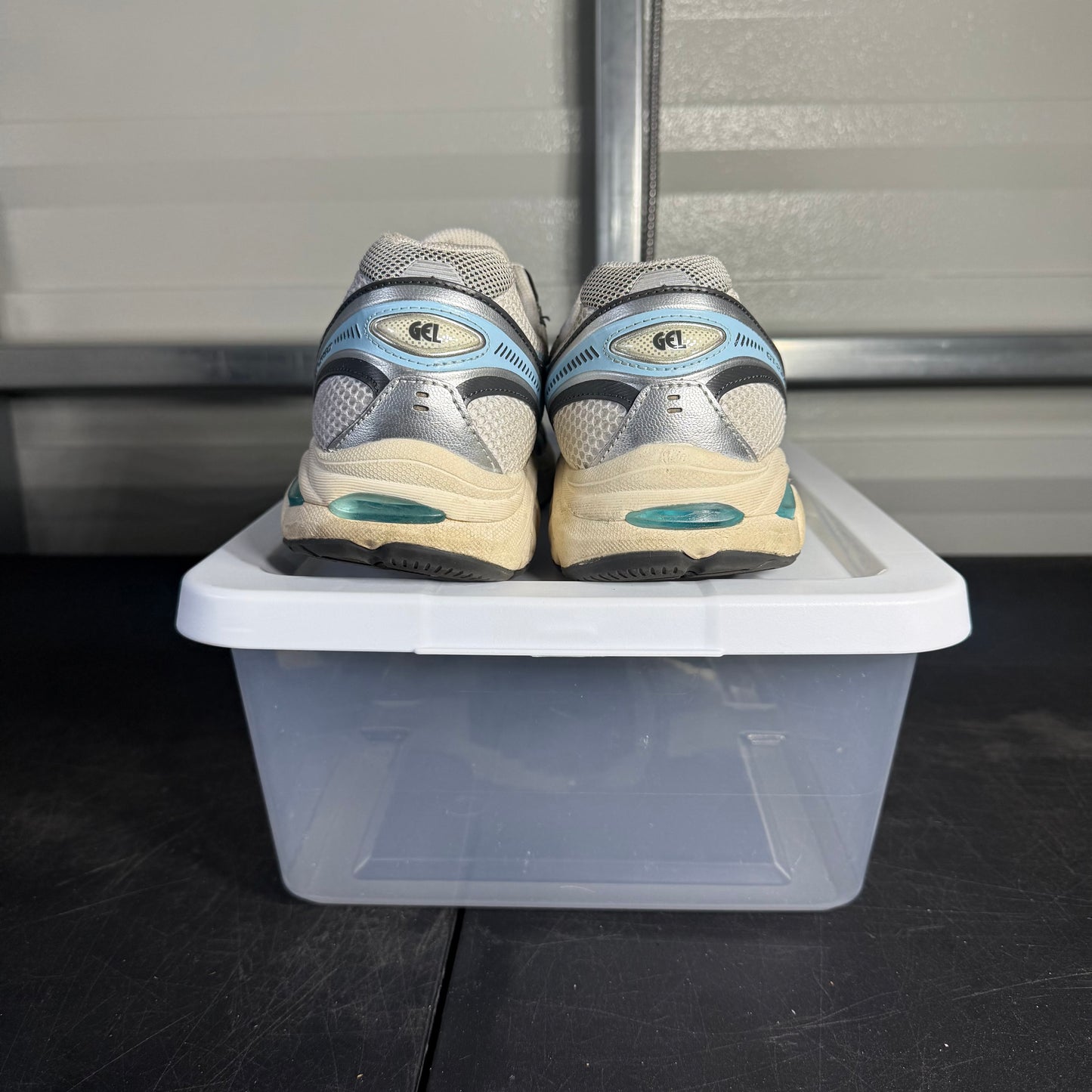 Size 10 - ASIC Bianco Azzurro