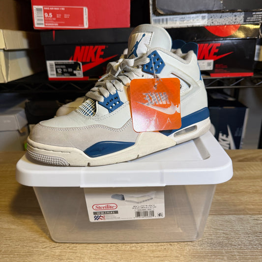 Size 8 - AJ 4 Military Blue