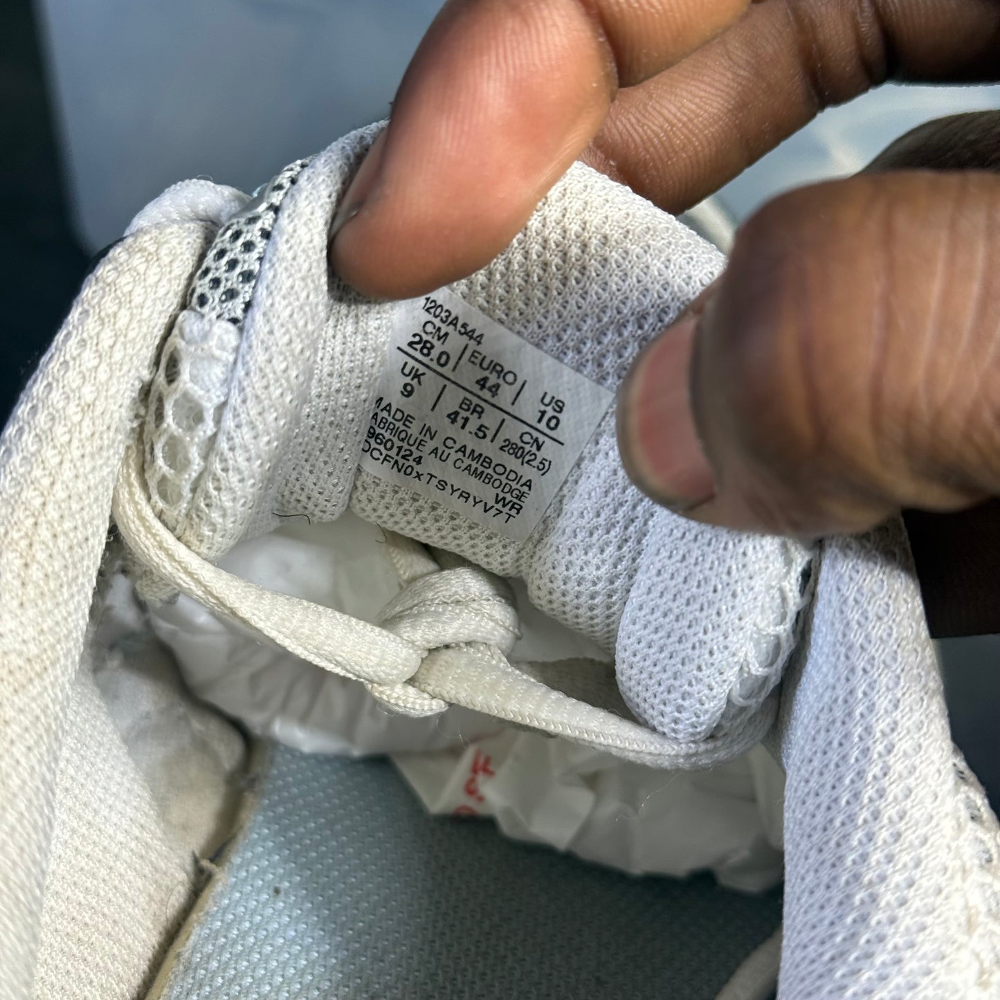 Size 10 - ASIC Bianco Azzurro