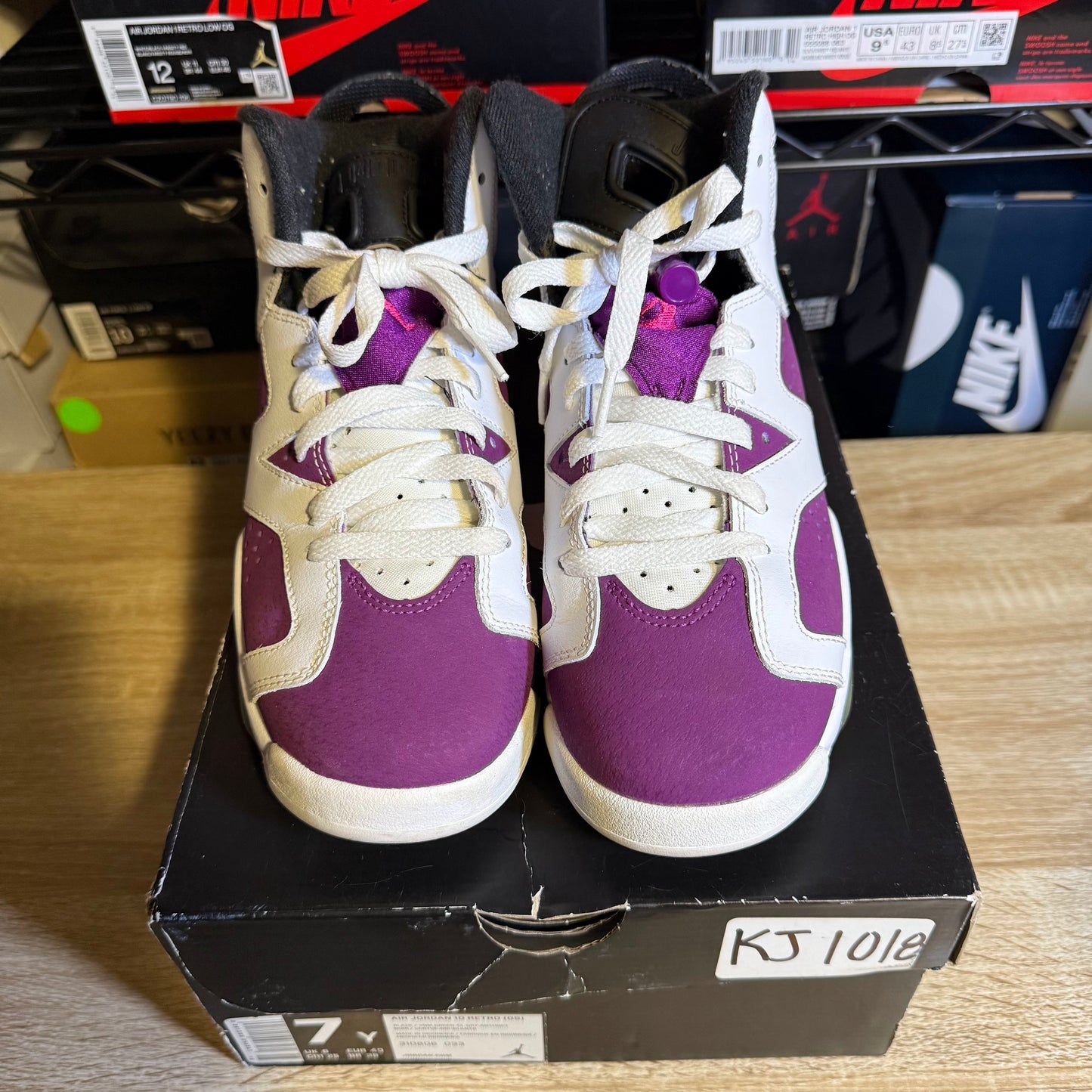 Size 7Y - AJ 6 Grape
