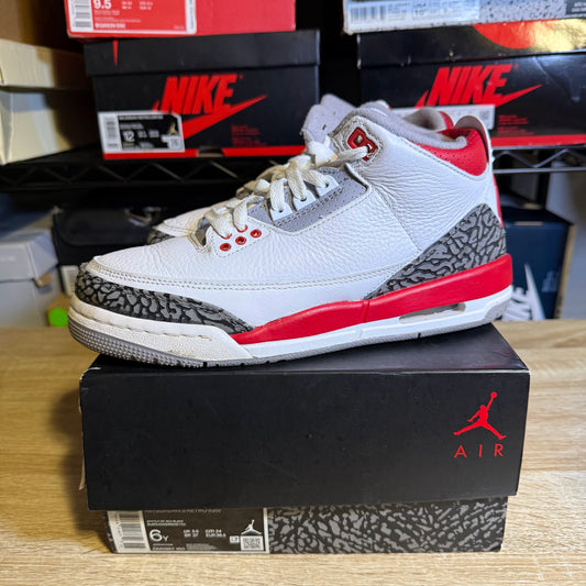 Size 6Y - AJ 3 Fire Red