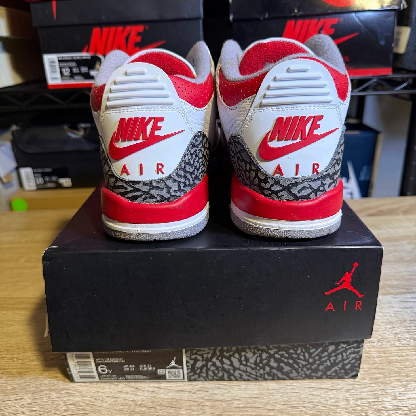 Size 6Y - AJ 3 Fire Red