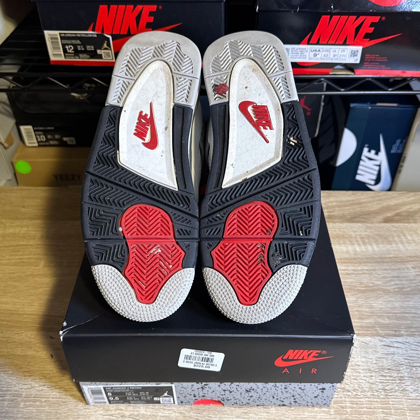 Size 8 - AJ 4 White Cement