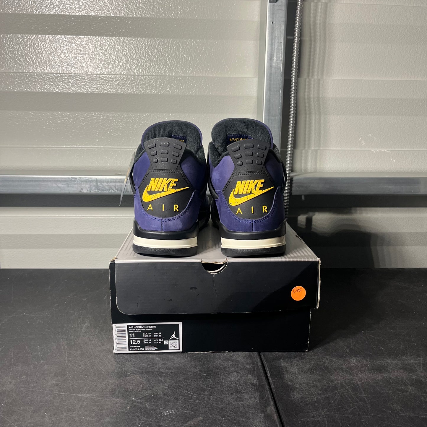 Size 11 - AJ 4 Laker