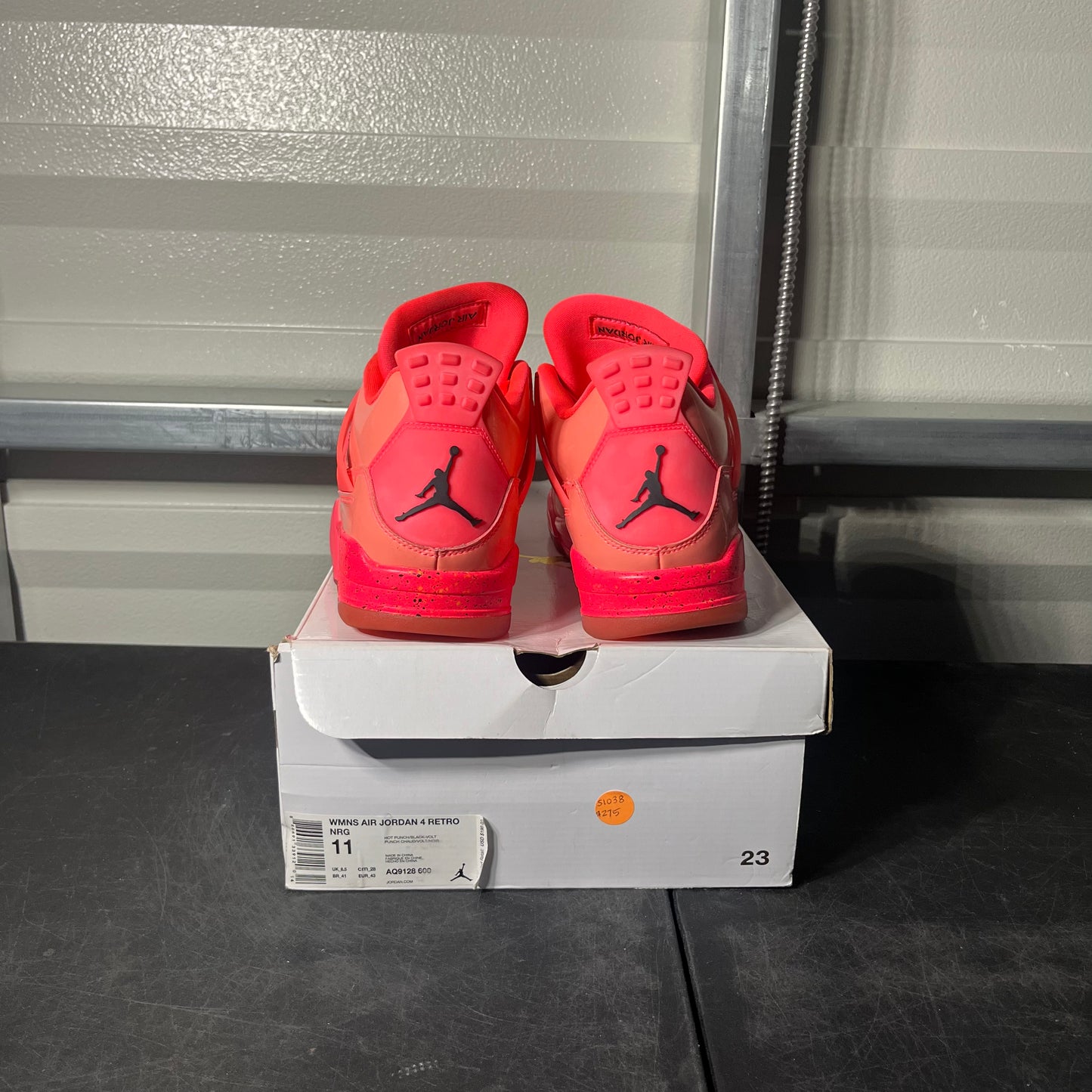 Size 11W - AJ 4 Hot Punch