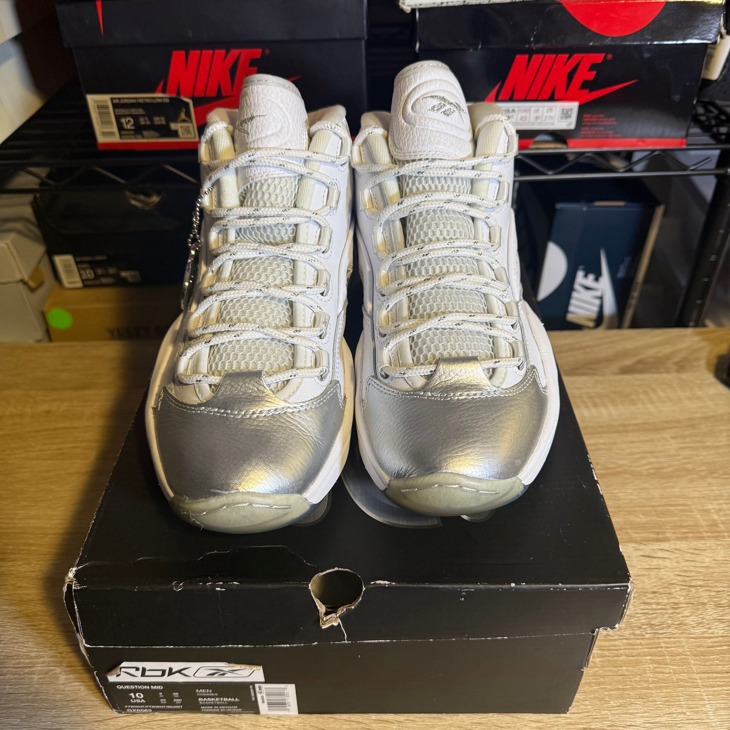 Size 10 - Reebok Question Mid 25th Anniversary