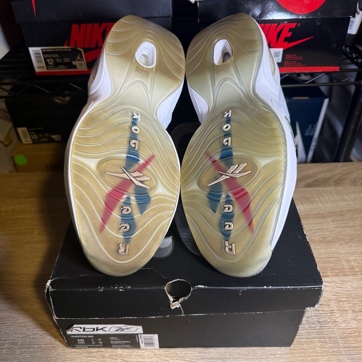 Size 10 - Reebok Question Mid 25th Anniversary