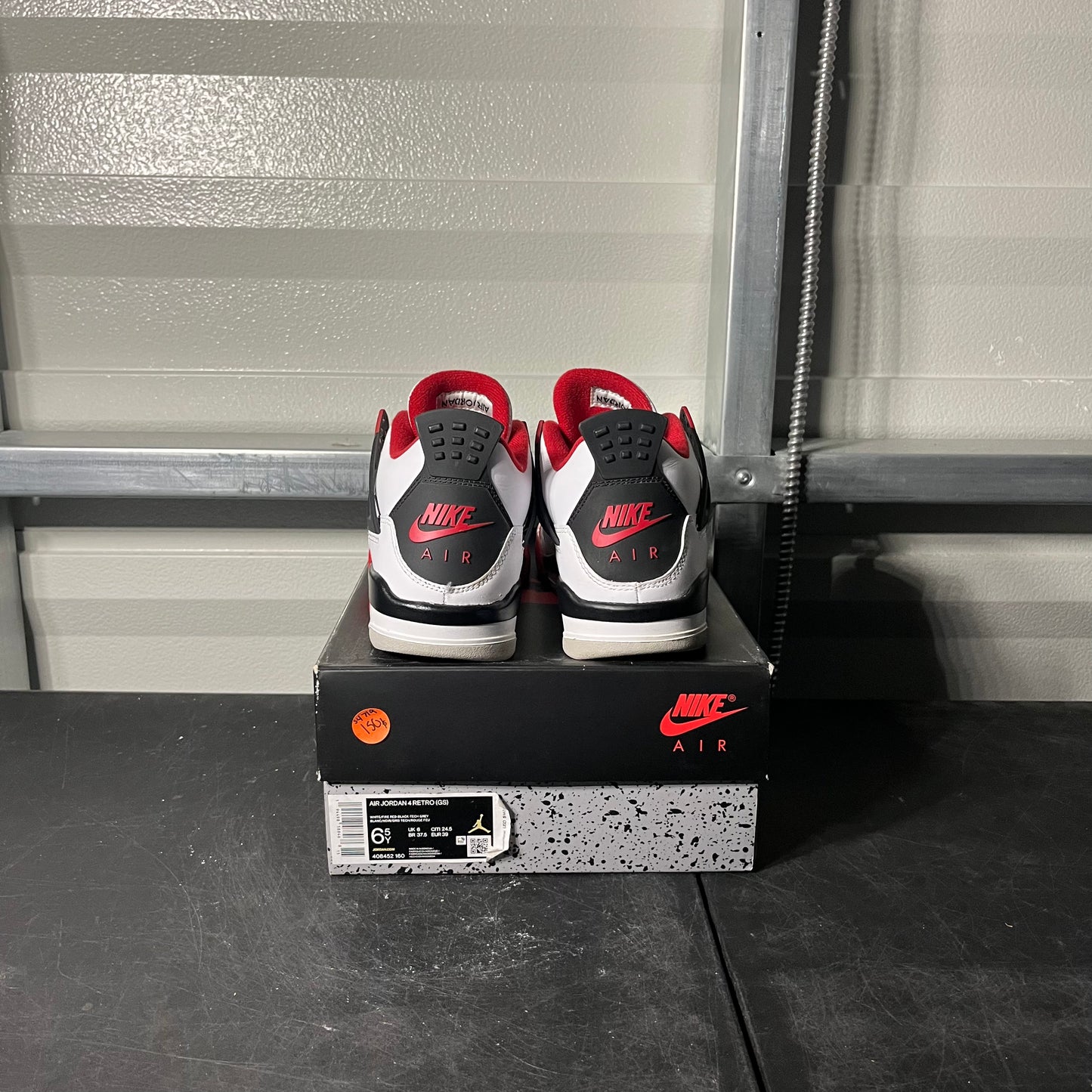 Size 6.5Y - AJ 4 Fire Red