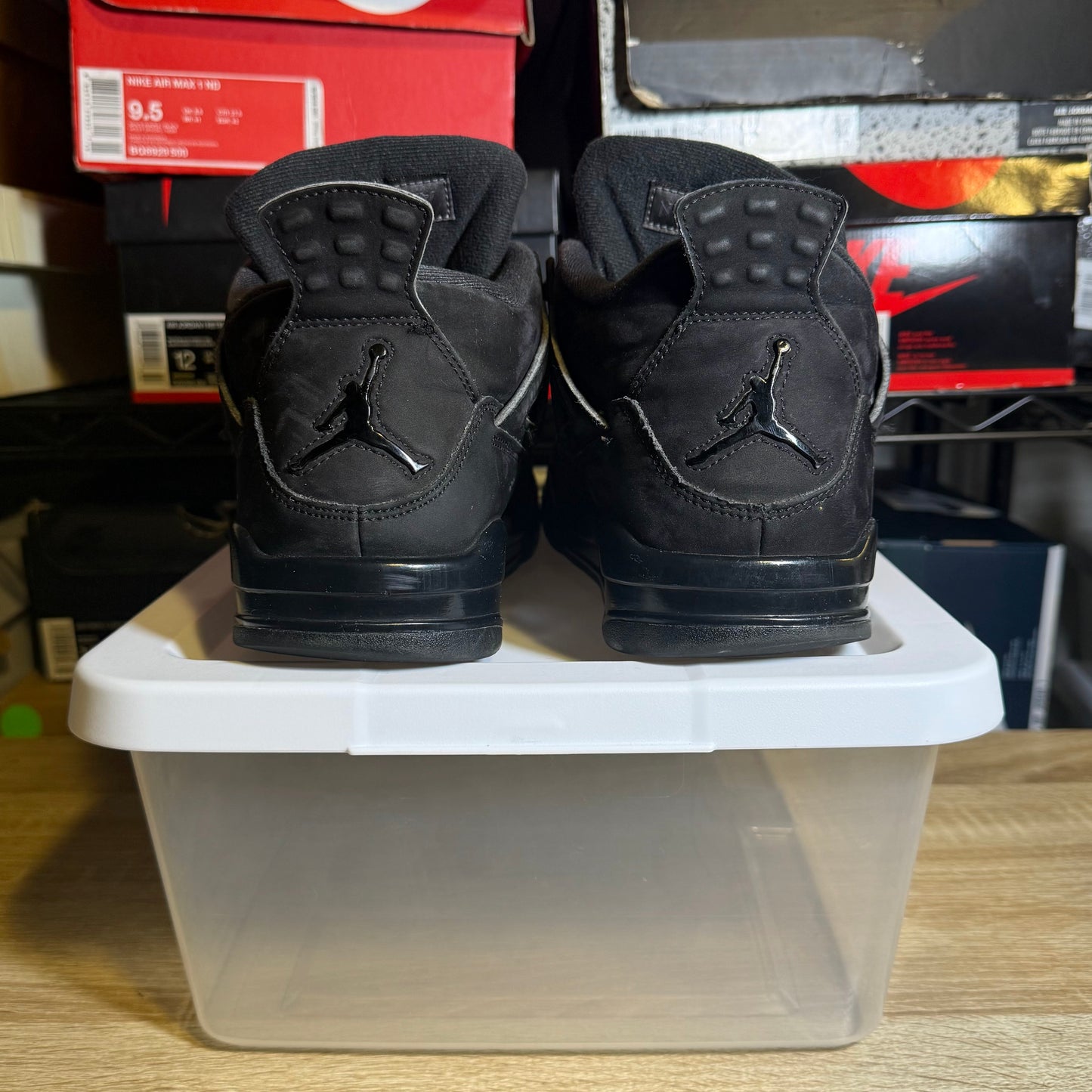 Size 9.5 - AJ 4 Black Cat
