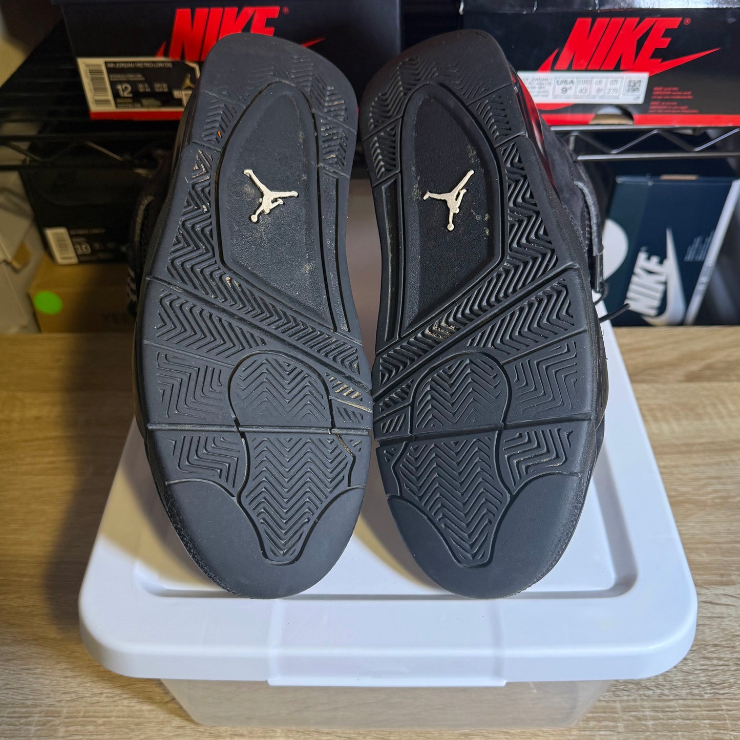Size 9.5 - AJ 4 Black Cat