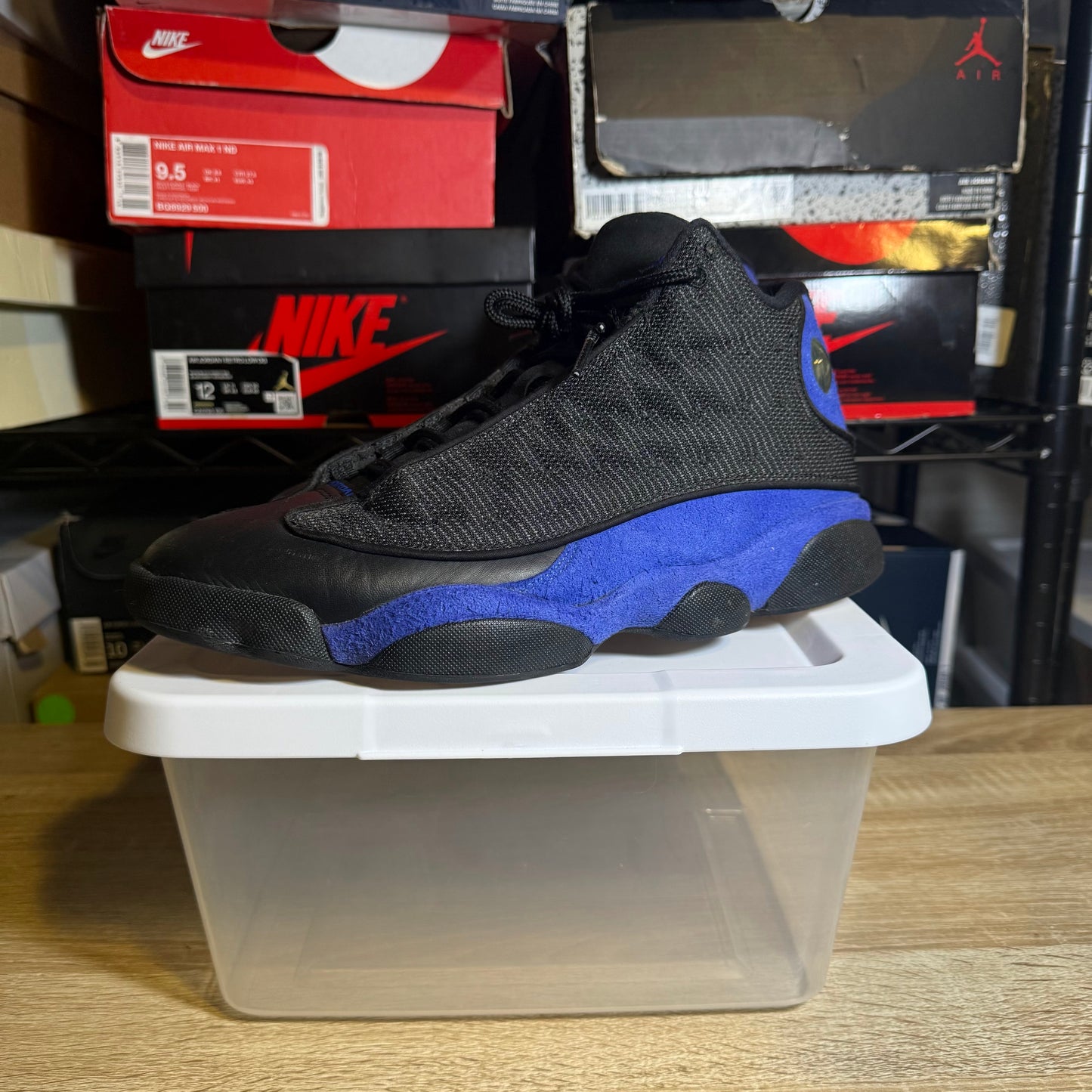 Size 10 - AJ 13 Black Hyper Royal