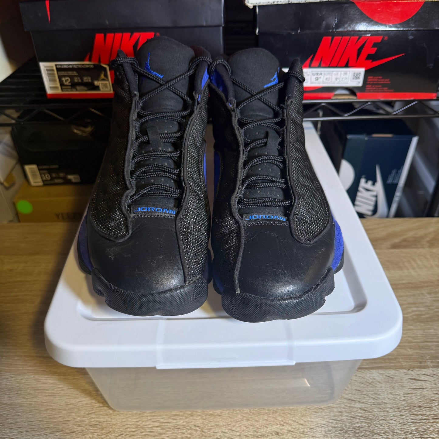 Size 10 - AJ 13 Black Hyper Royal