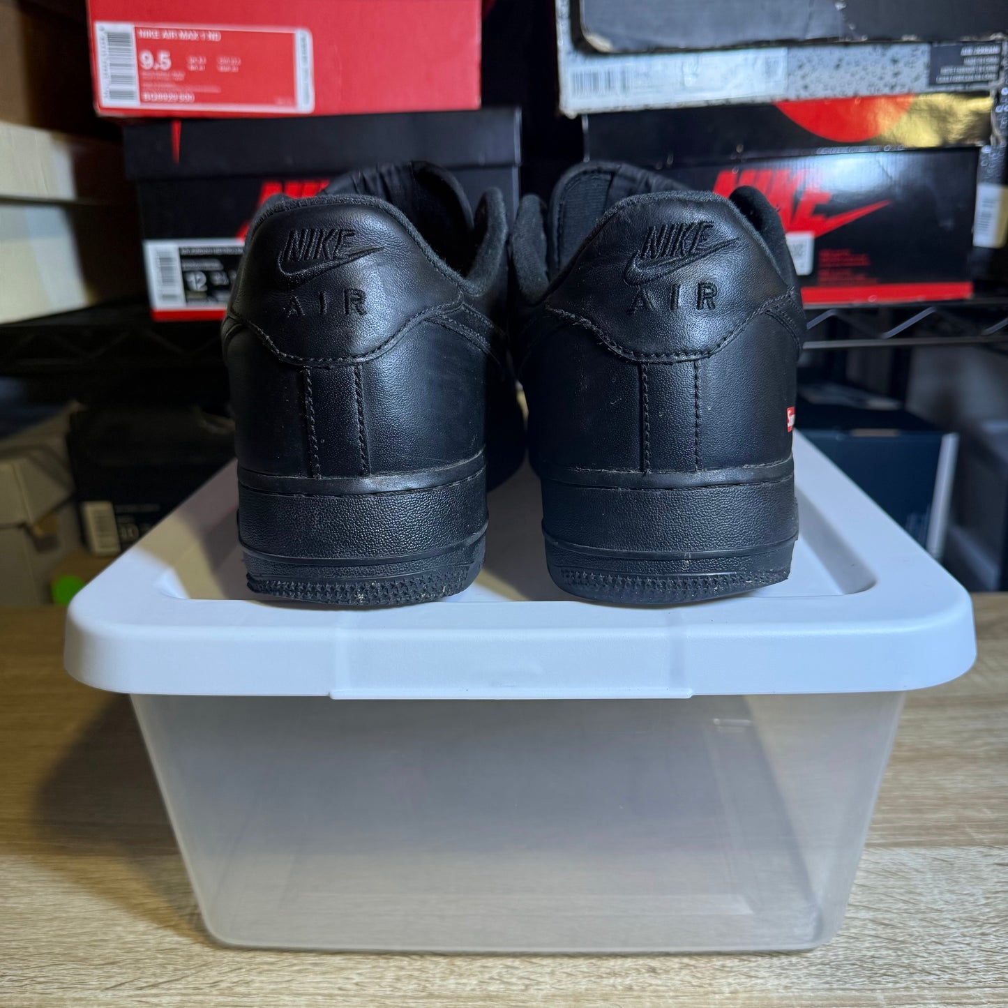 Size 10 - AF 1 Supreme Black