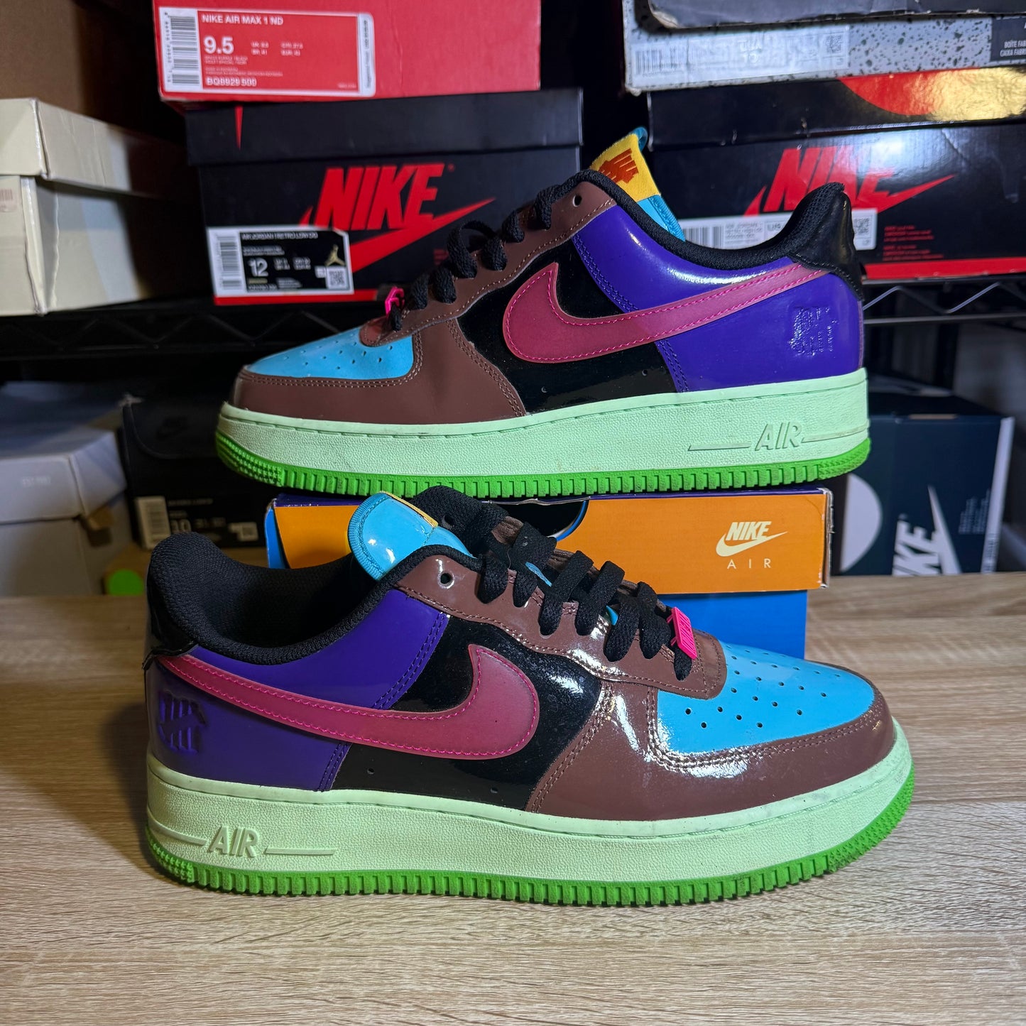 Size 9 - AF 1 Undefeated Multi Patent Pink Prime
