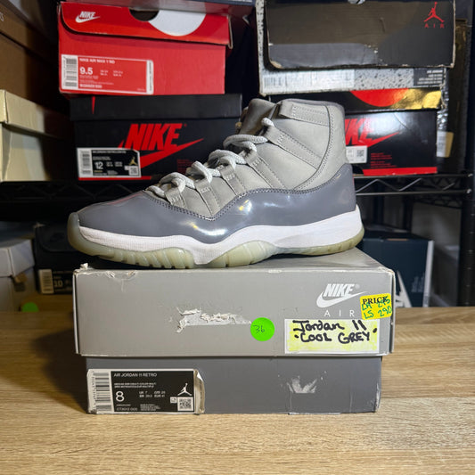 Size 8 - AJ 11 Retro High Cool Grey