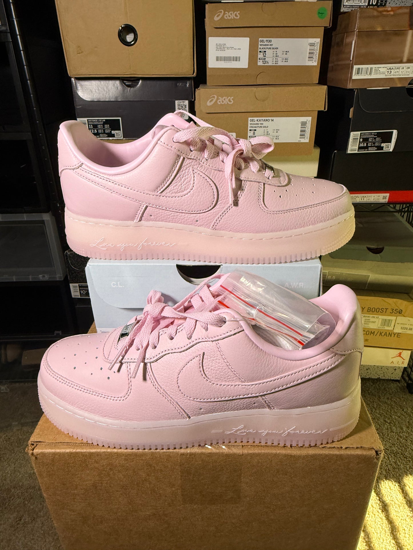 Size 7 - AF 1 Low Certified Lover Boy - Pink Foam