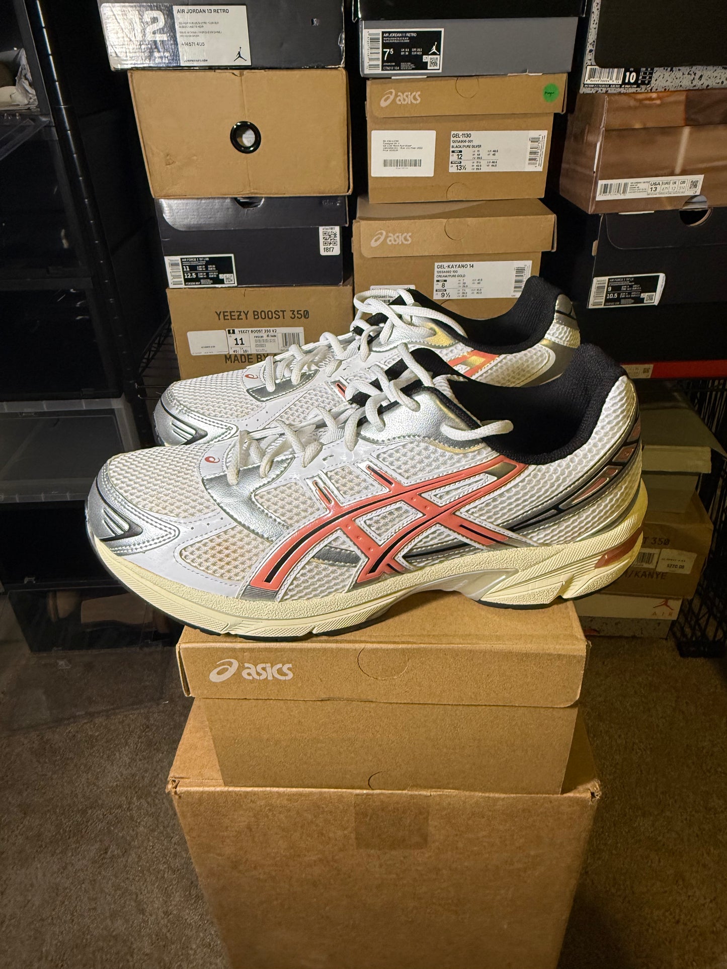 Size 13 - ASICS Gel 1130 White Desert Red