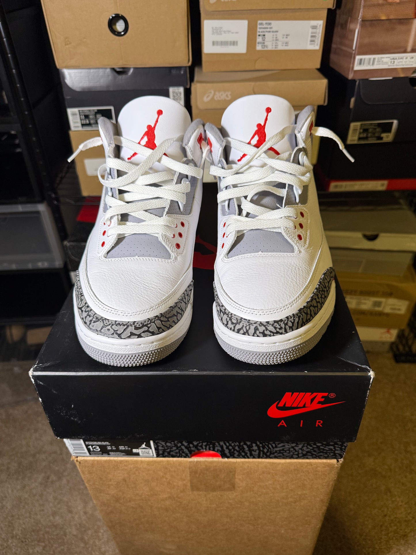 Size 13 - AJ 3 Retro Mid Fire Red